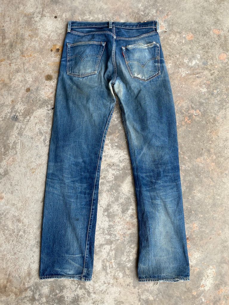 Levi's Vintage Clothing RARE🔥Repro True Vintage Distress Levi's 501 of 1955 Jeans Size US 31 - 3 Thumbnail
