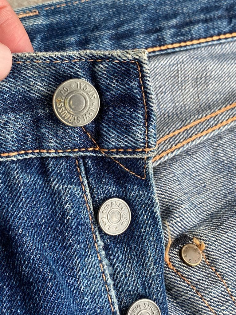 Levi's Vintage Clothing RARE🔥Repro True Vintage Distress Levi's 501 of 1955 Jeans Size US 31 - 15 Thumbnail