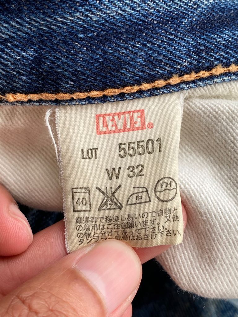 Levi's Vintage Clothing RARE🔥Repro True Vintage Distress Levi's 501 of 1955 Jeans Size US 31 - 17 Thumbnail