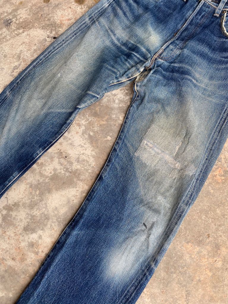 Levi's Vintage Clothing RARE🔥Repro True Vintage Distress Levi's 501 of 1955 Jeans Size US 31 - 5 Thumbnail