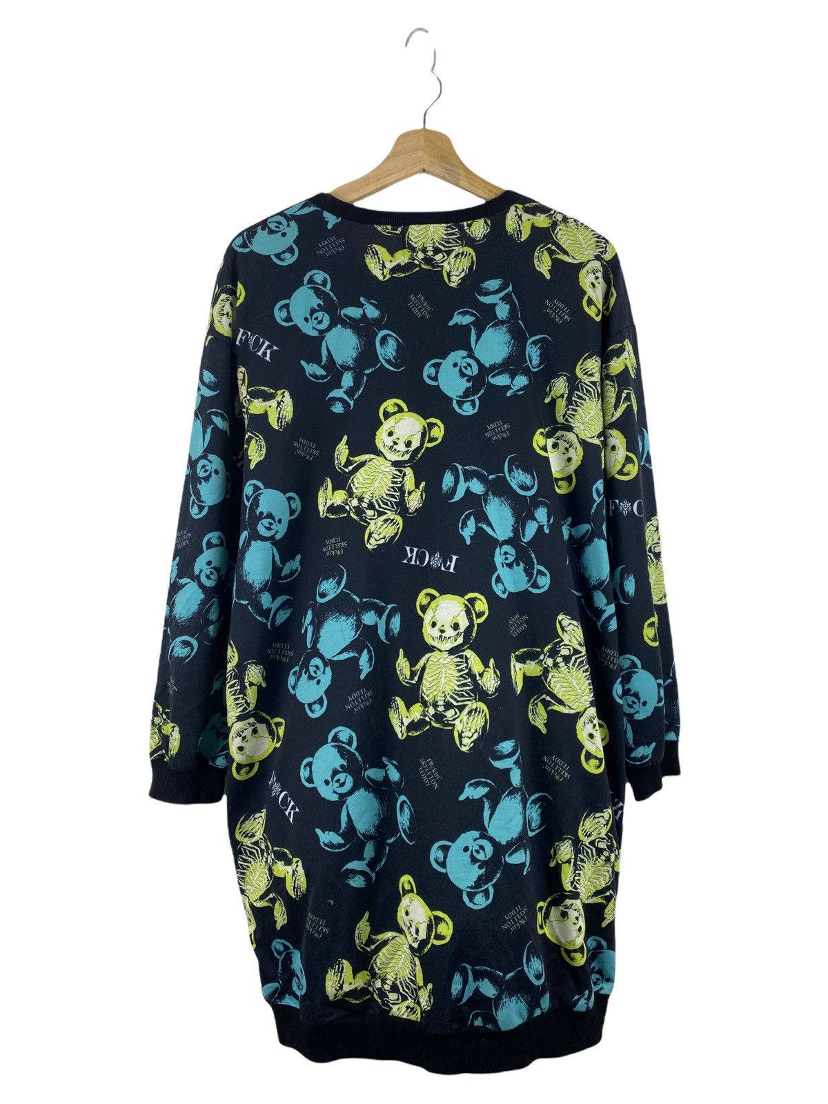 Japanese Brand FACKIN SKELETON TEDDY SWEATER Size US M / EU 48-50 / 2 - 3 Thumbnail