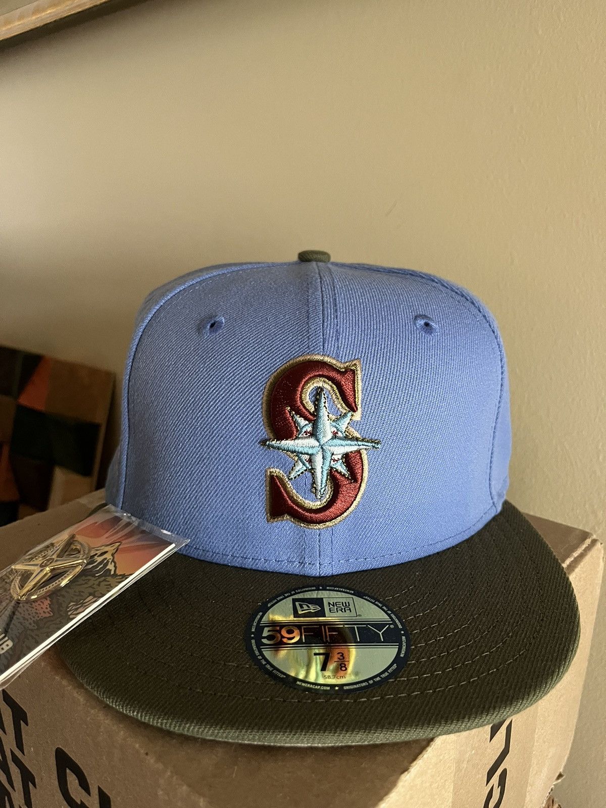 Hat Club Hat club Seattle Mariners fitted 7 3/8 great outdoors Size ONE SIZE - 2 Thumbnail
