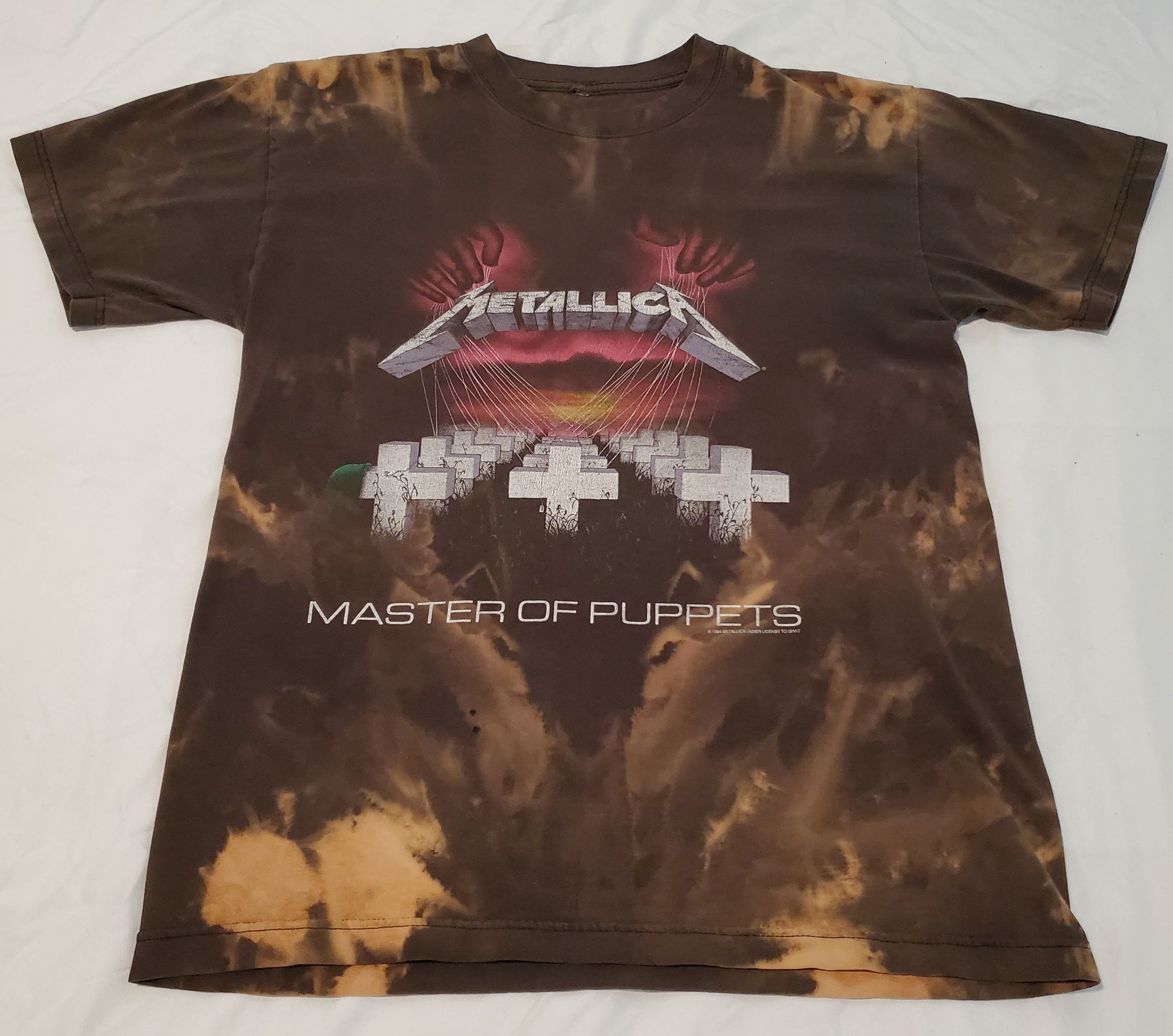 Band Tees × Vintage Metallica Master of Puppets Bleach Dye Size US L / EU 52-54 / 3 - 1 Thumbnail