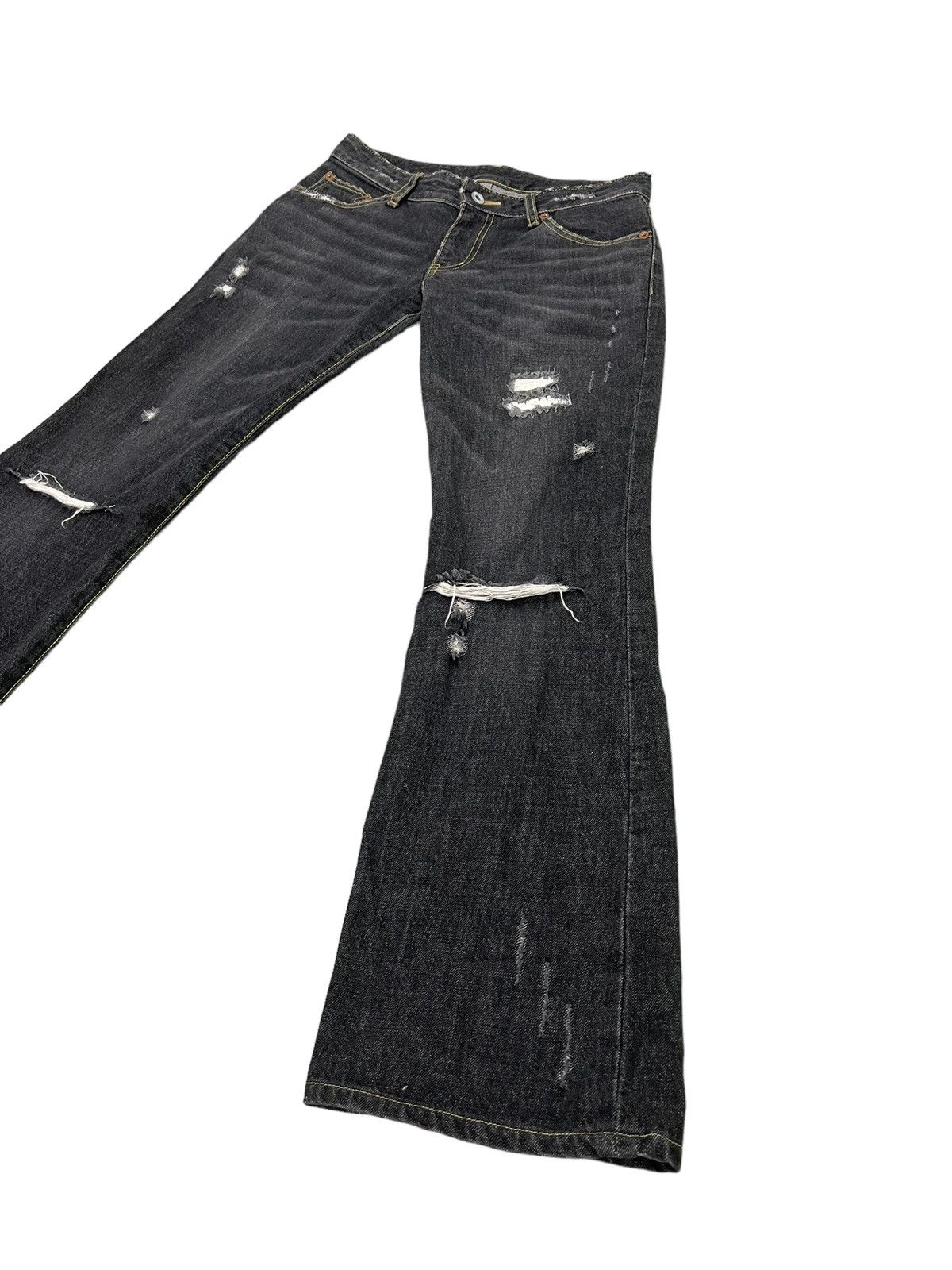 image of Hype Flare Jeans Atsuro Tayama Low Rise Denim Boot Cut 36 in Black, Men's (Size 29)