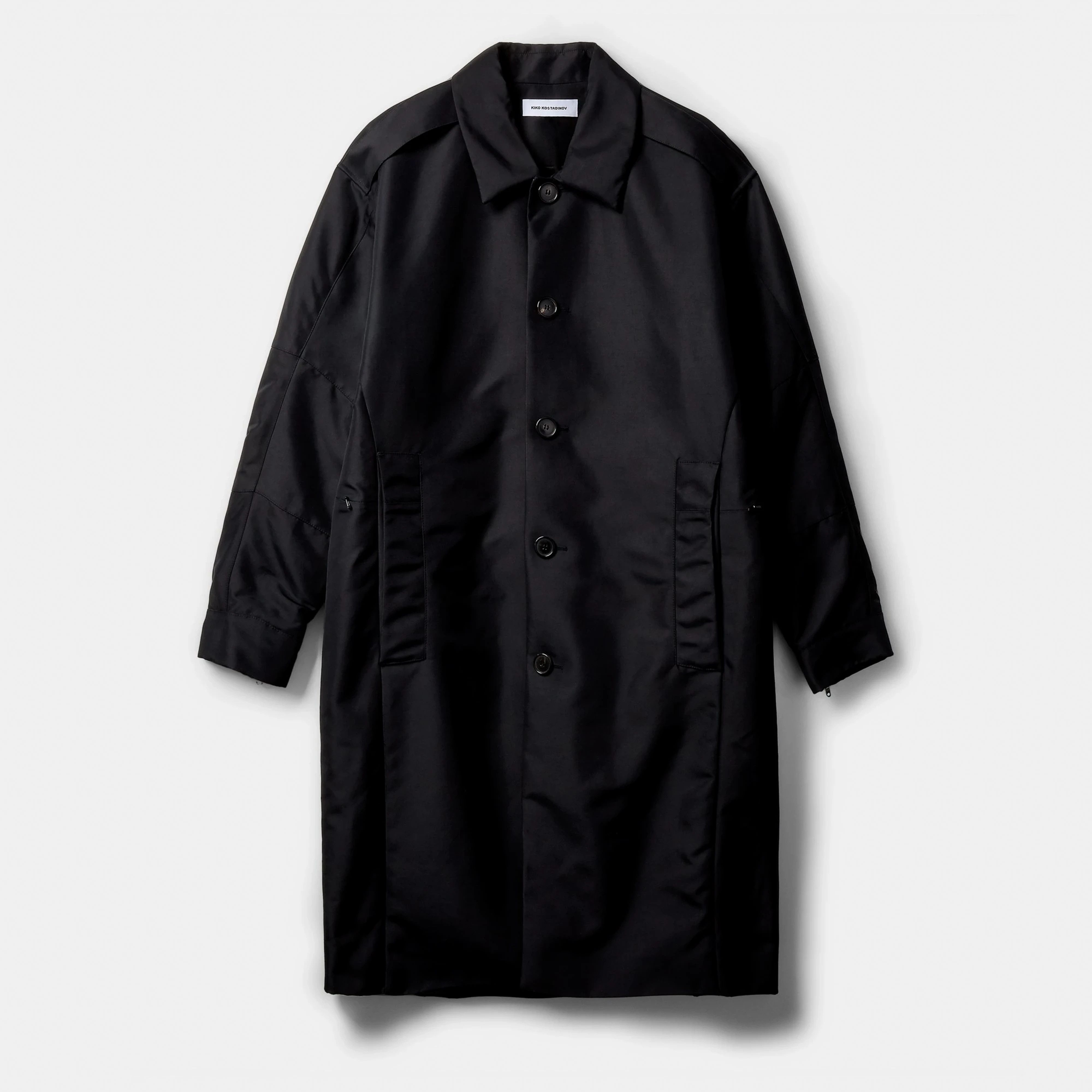 ジャケット・アウター KIKO KOSTADINOV cocoon fire coat Kiko Kostadinov Grey Cocoon Hooded Fire Jacket Kiko Kostadinov