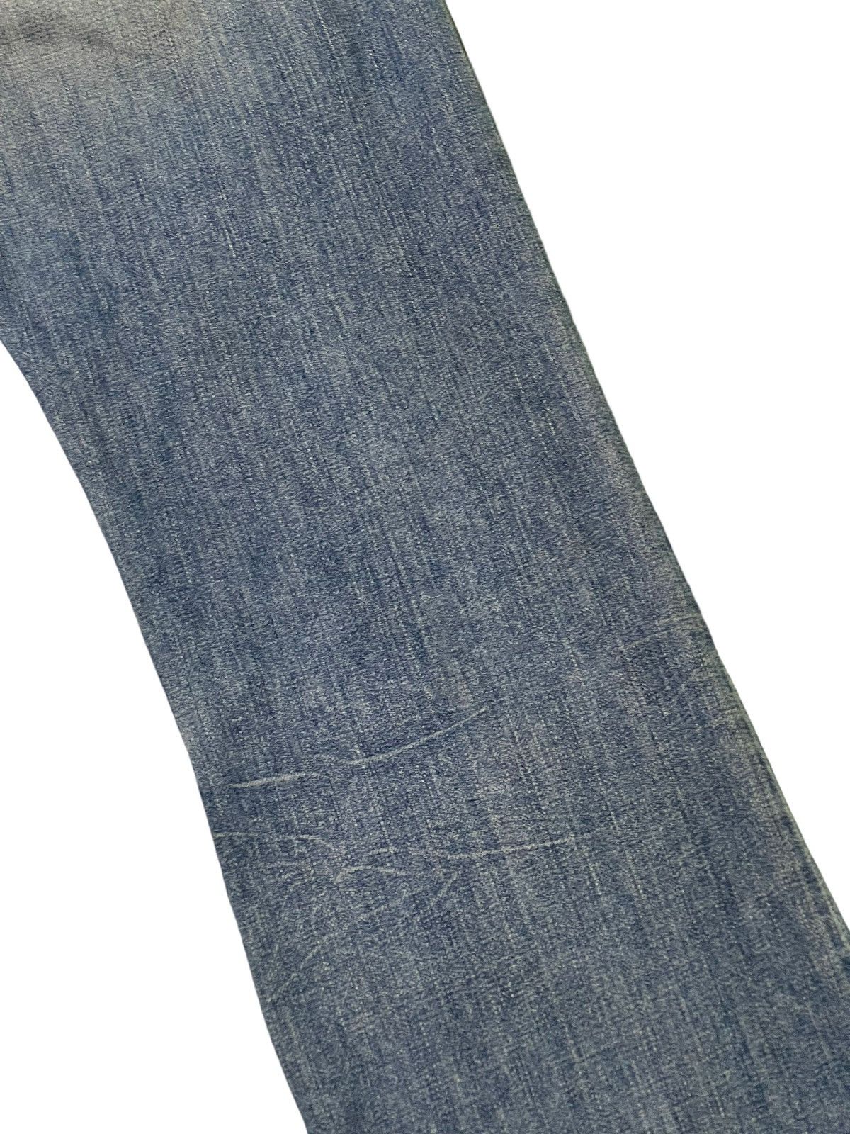 Japanese Brand Flare Jeans Robin’s Jean USA Distress Denim Low Rise 3🟦5 Size US 30 / EU 46 - 19 Thumbnail