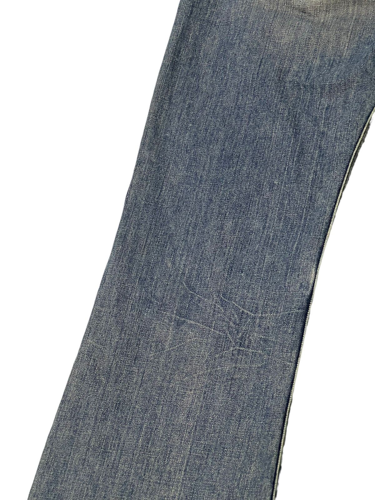 Japanese Brand Flare Jeans Robin’s Jean USA Distress Denim Low Rise 3🟦5 Size US 30 / EU 46 - 18 Thumbnail