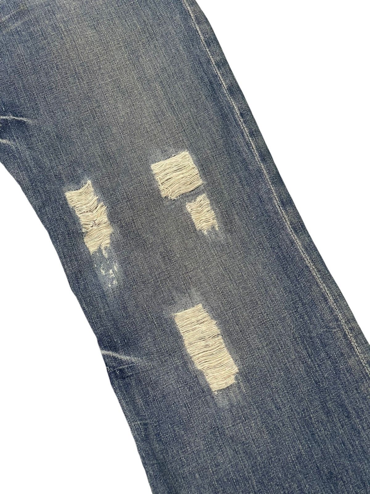 Japanese Brand Flare Jeans Robin’s Jean USA Distress Denim Low Rise 3🟦5 Size US 30 / EU 46 - 7 Thumbnail
