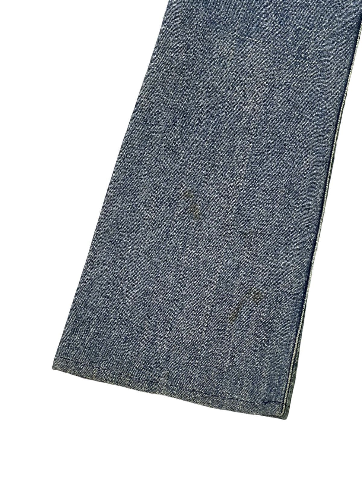 Japanese Brand Flare Jeans Robin’s Jean USA Distress Denim Low Rise 3🟦5 Size US 30 / EU 46 - 17 Thumbnail
