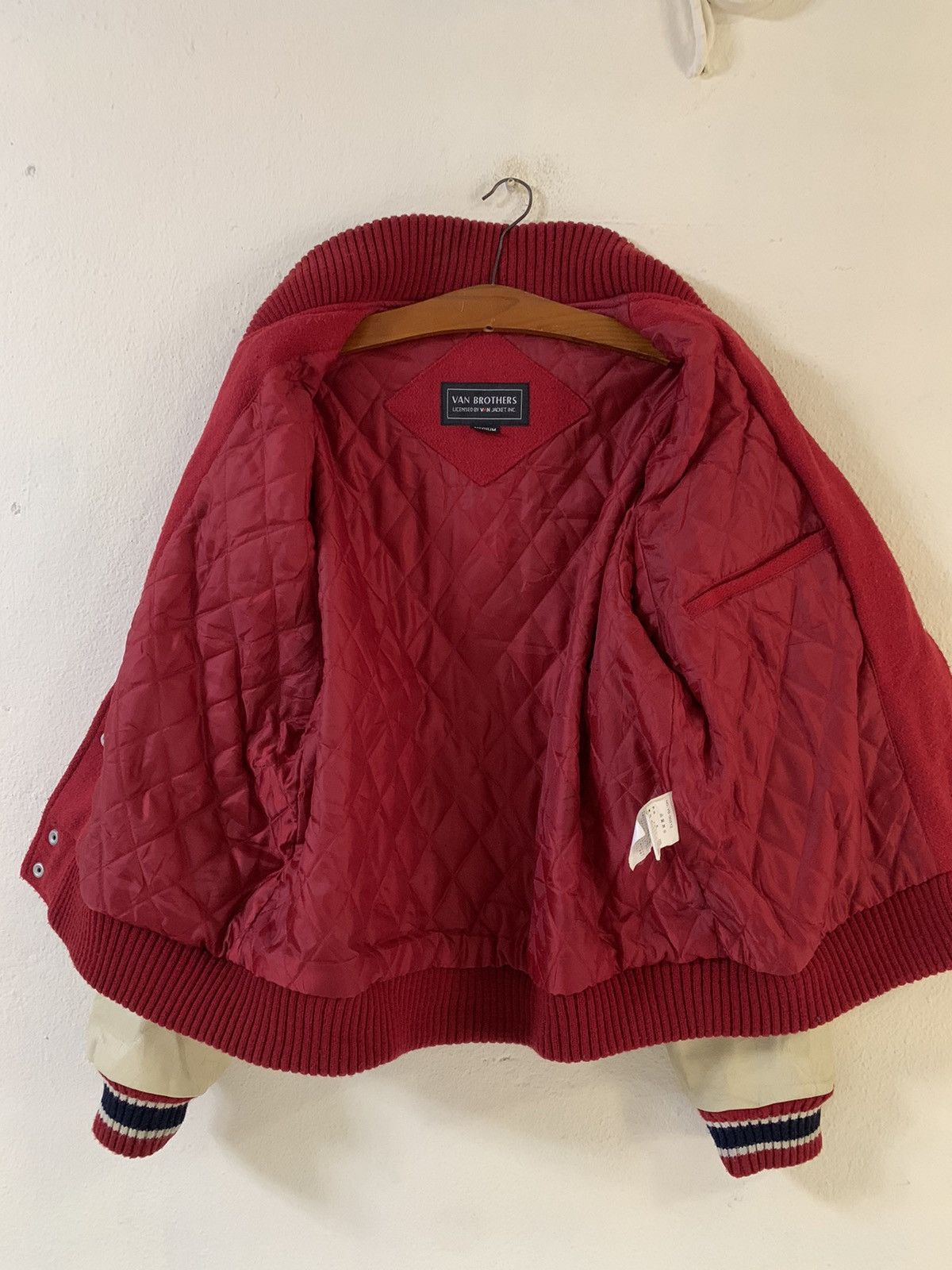 Van Van Brothers Leather Varsity Jacket Size US M / EU 48-50 / 2 - 5 Thumbnail