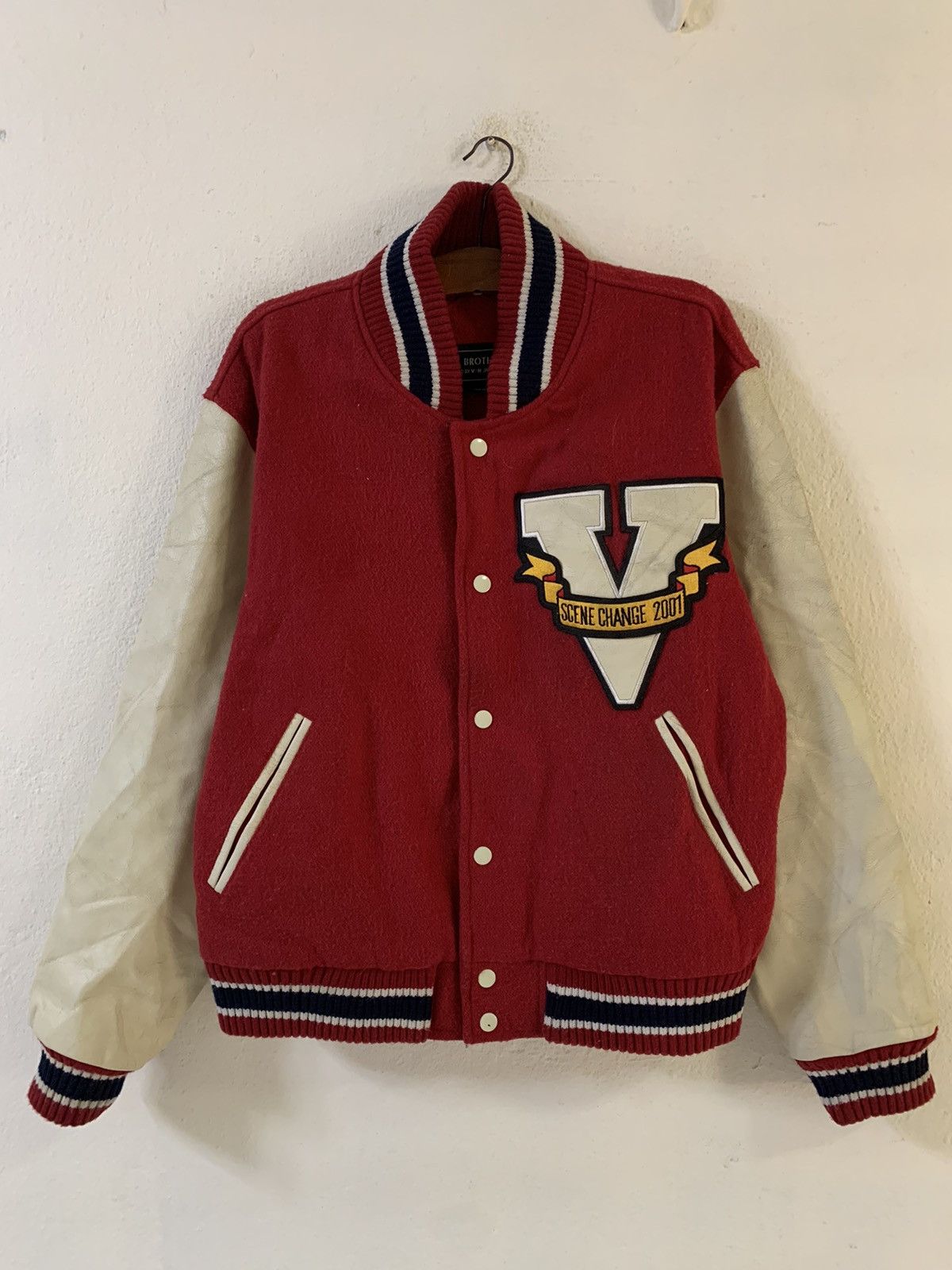 Van Van Brothers Leather Varsity Jacket Size US M / EU 48-50 / 2 - 1 Thumbnail