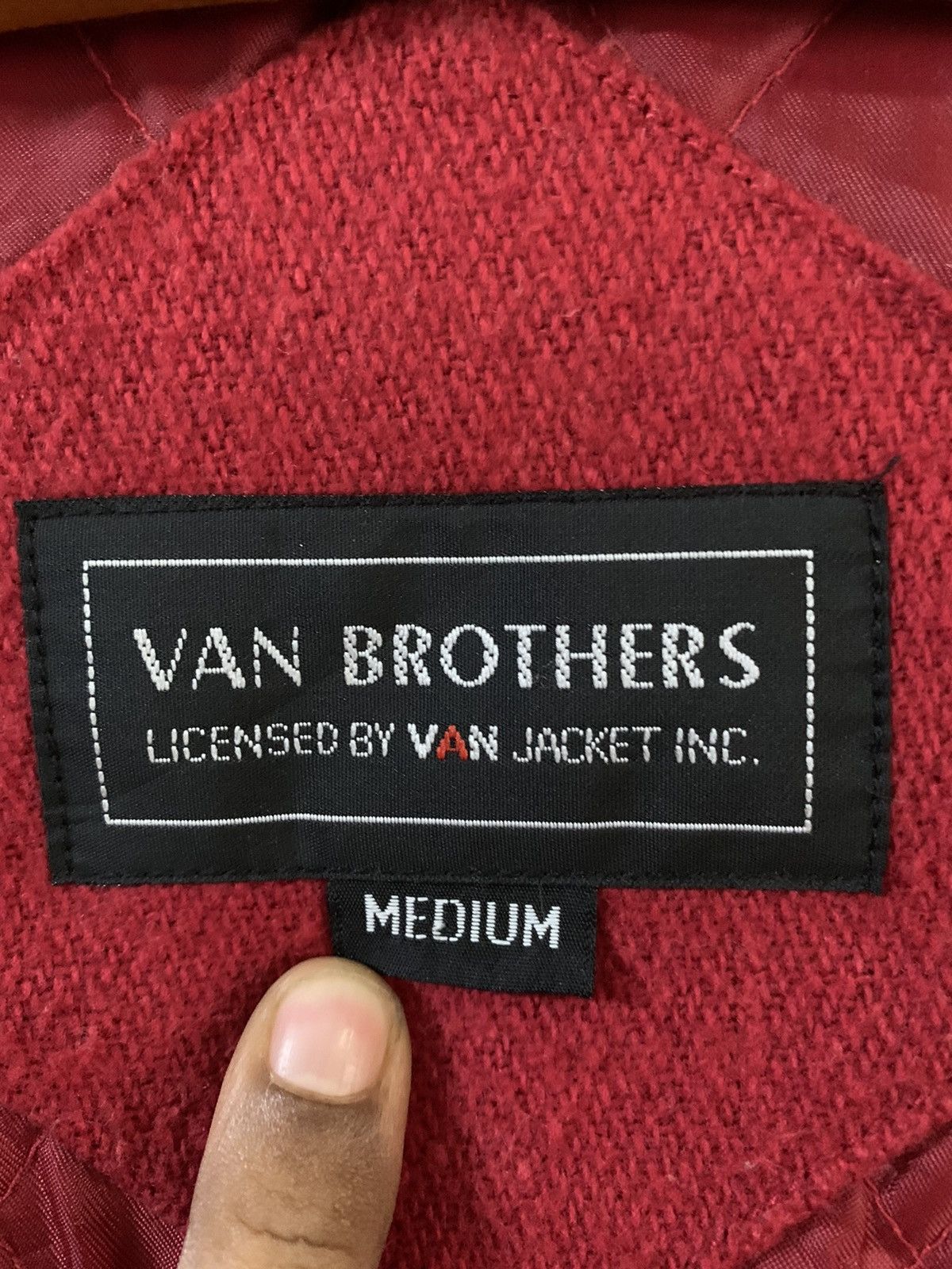 Van Van Brothers Leather Varsity Jacket Size US M / EU 48-50 / 2 - 6 Thumbnail
