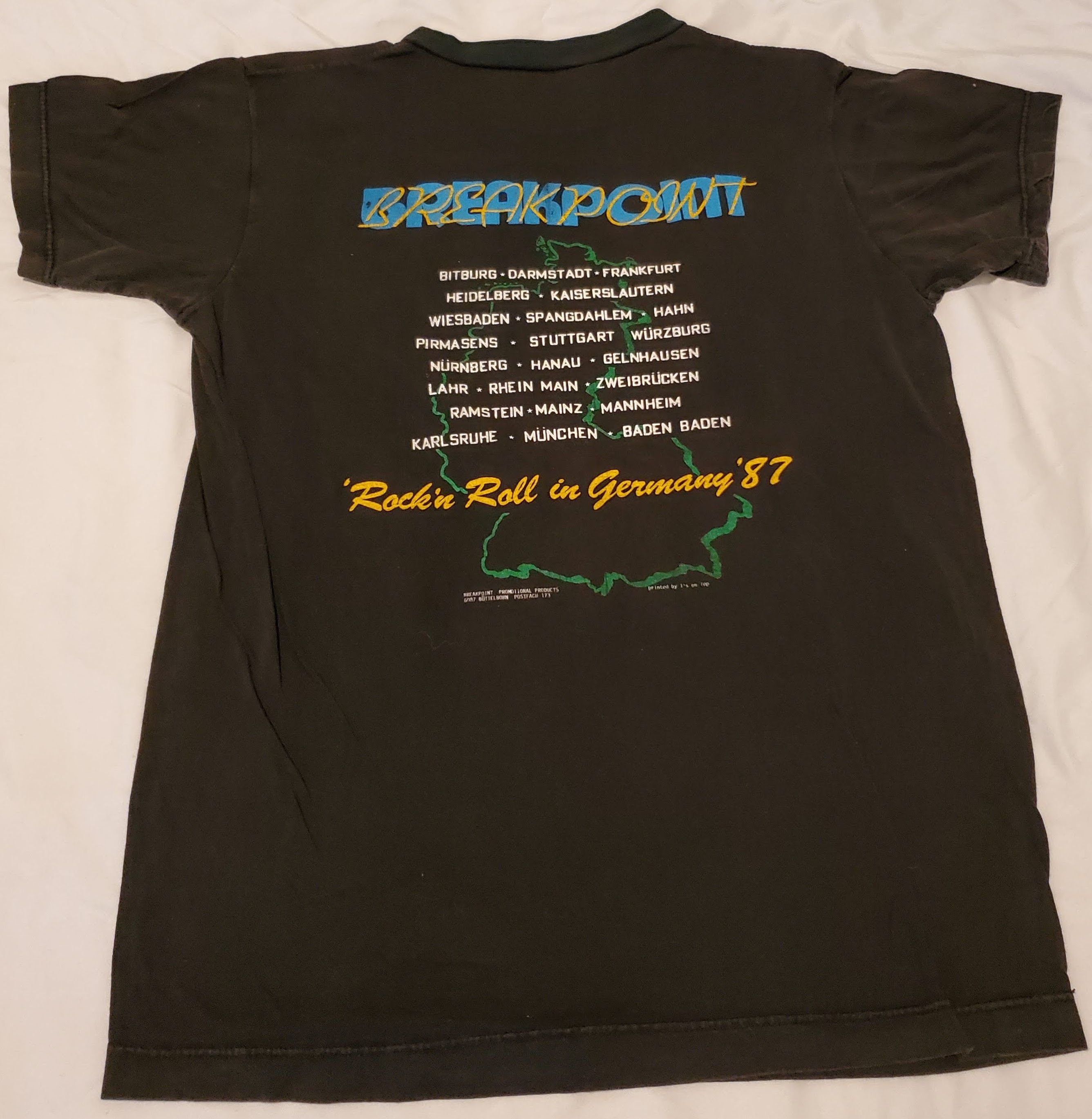 Band Tees × Vintage Breakpoint German Rock Band 1987 Rare Vintage Size US S / EU 44-46 / 1 - 2 Thumbnail