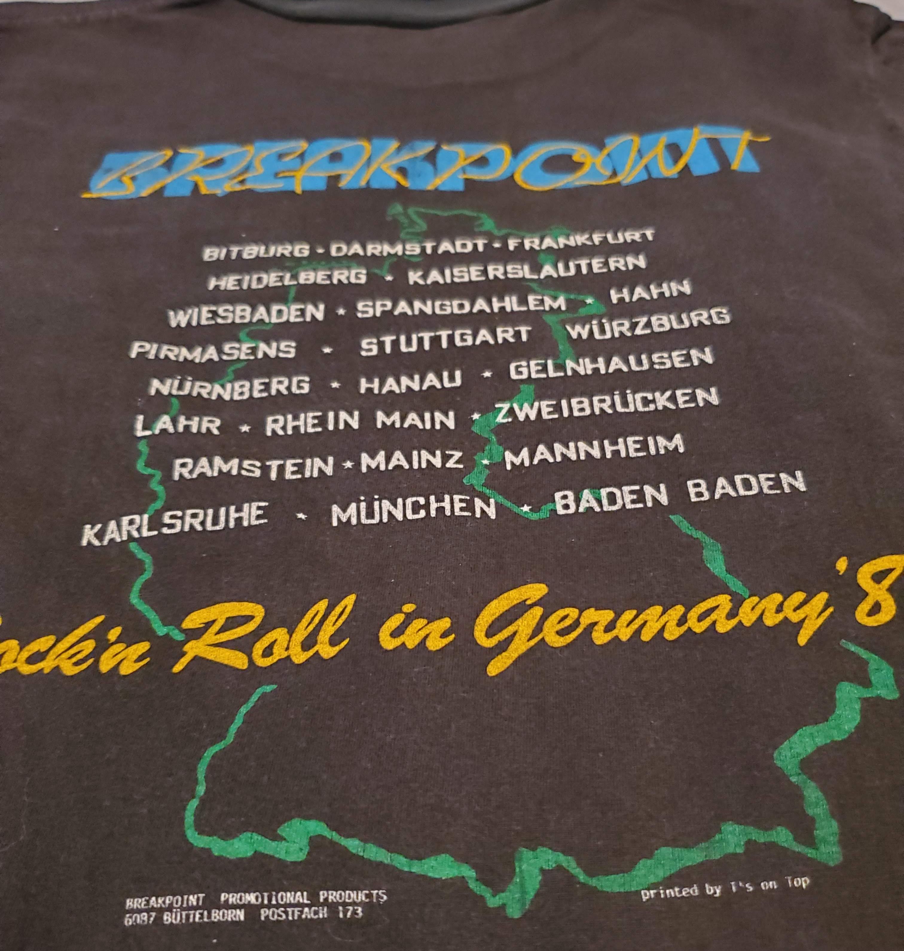 Band Tees × Vintage Breakpoint German Rock Band 1987 Rare Vintage Size US S / EU 44-46 / 1 - 3 Thumbnail