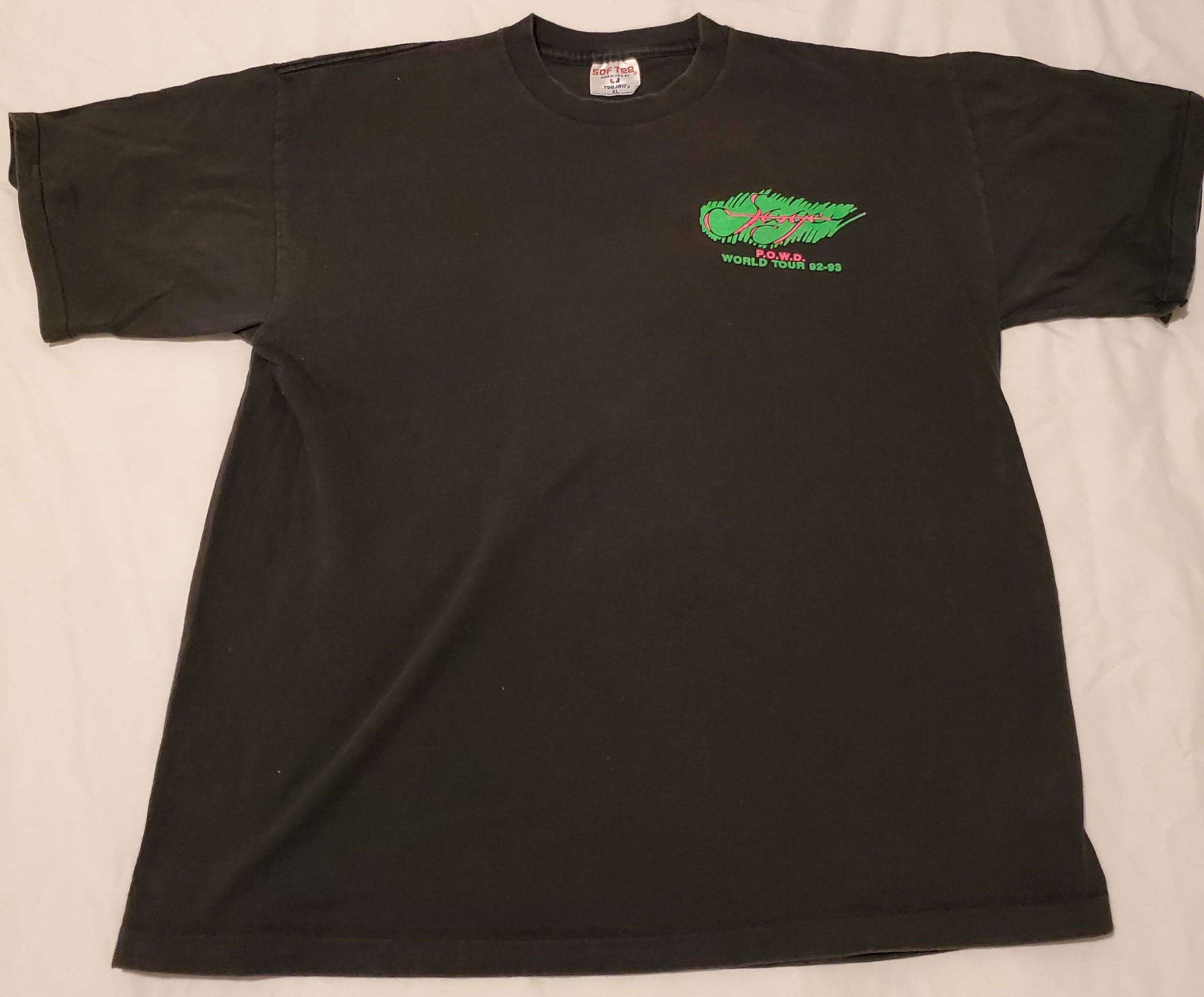 Band Tees × Vintage Sage Rock World Tour 1992-1993 Vintage Single Stitch Size US XL / EU 56 / 4 - 1 Thumbnail
