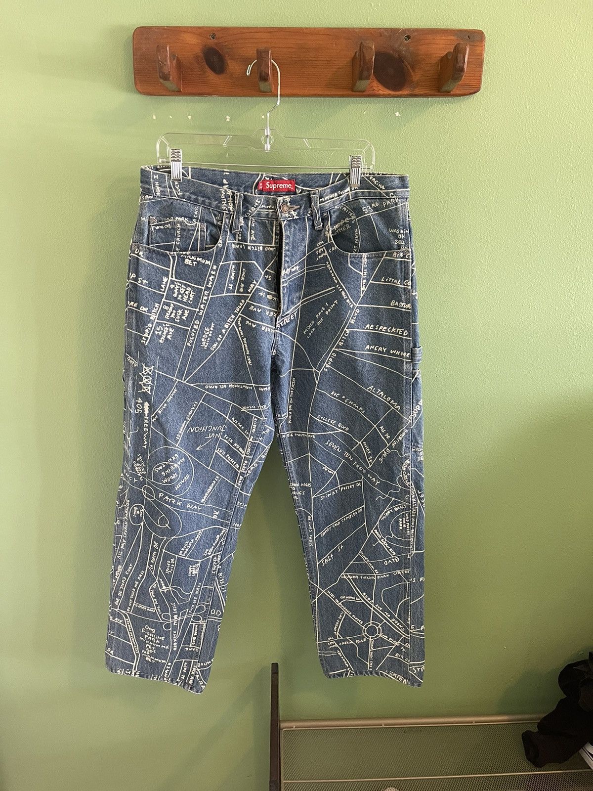 *FINAL PRICE* Supreme Gonz Map Denim