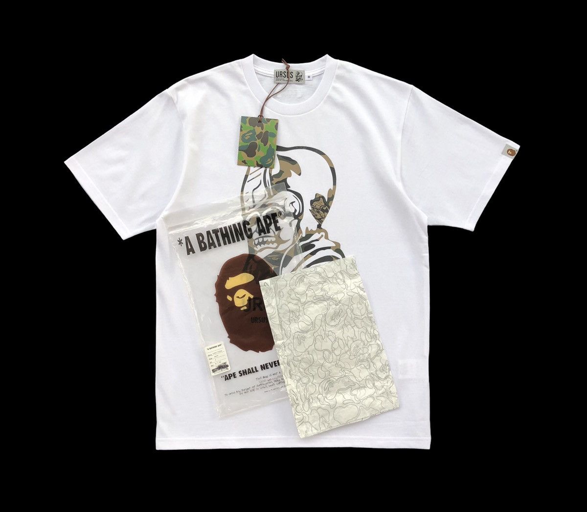Bape URSUS BAPE TRADEMARK TEE Size US M / EU 48-50 / 2 - 2 Thumbnail
