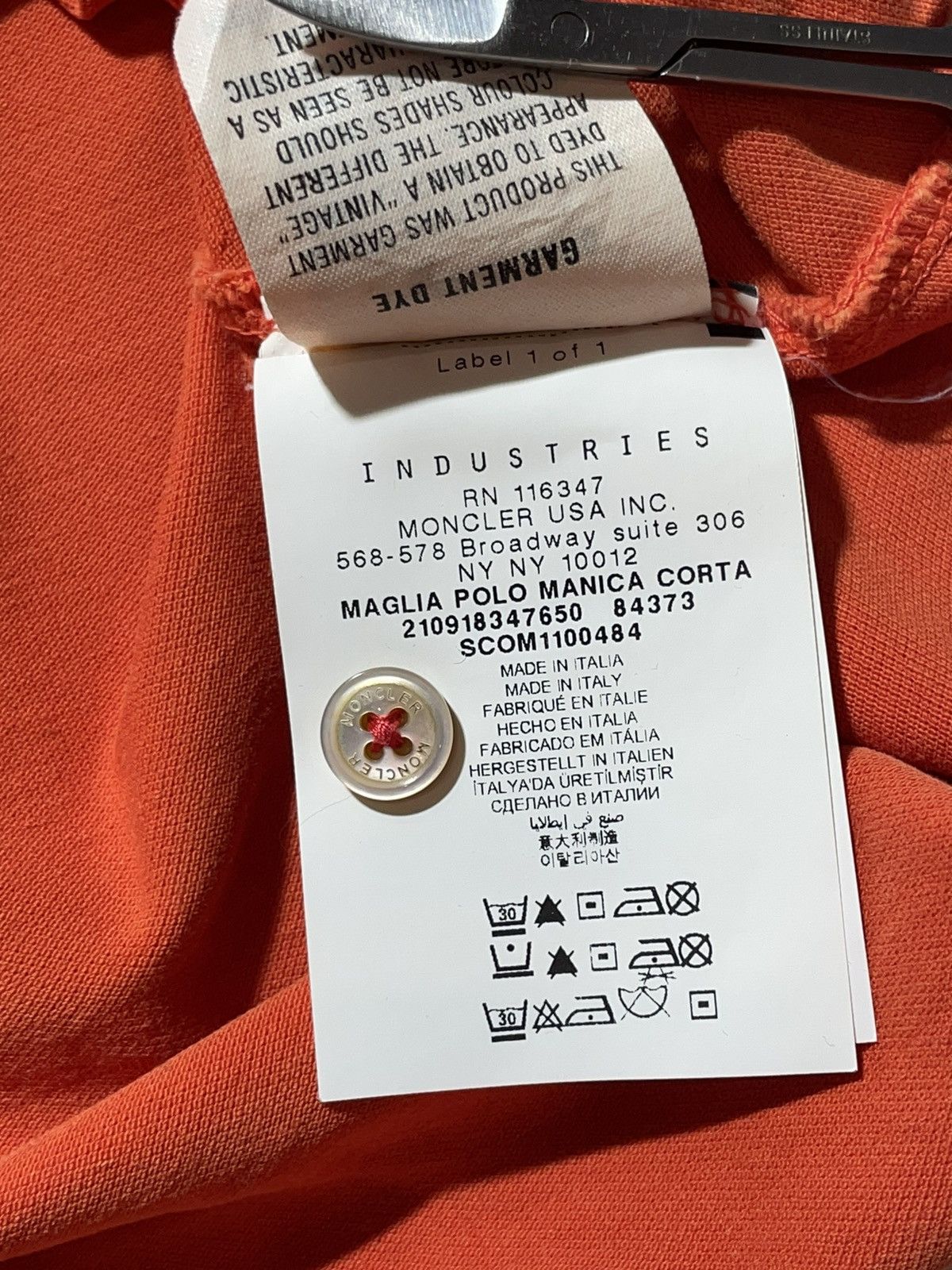 Moncler Moncler Maglia Polo Manica Corta Big Logo Size US L / EU 52-54 / 3 - 18 Thumbnail