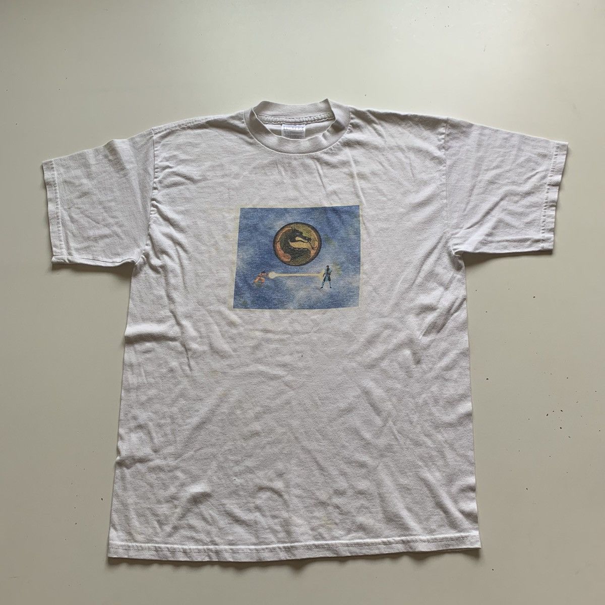 Vintage 90s Mortal Kombat VS Dragon Ball Video Game T Shirt