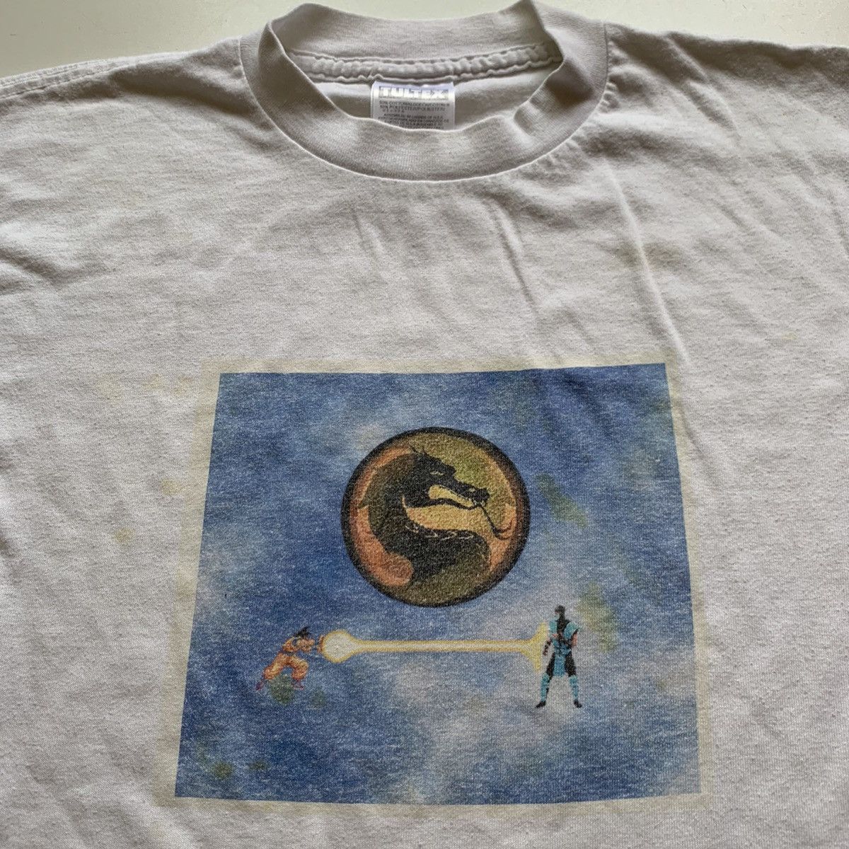 Playstation Vintage 90s Mortal Kombat VS Dragon Ball Video Game T Shirt Size US L / EU 52-54 / 3 - 2 Thumbnail