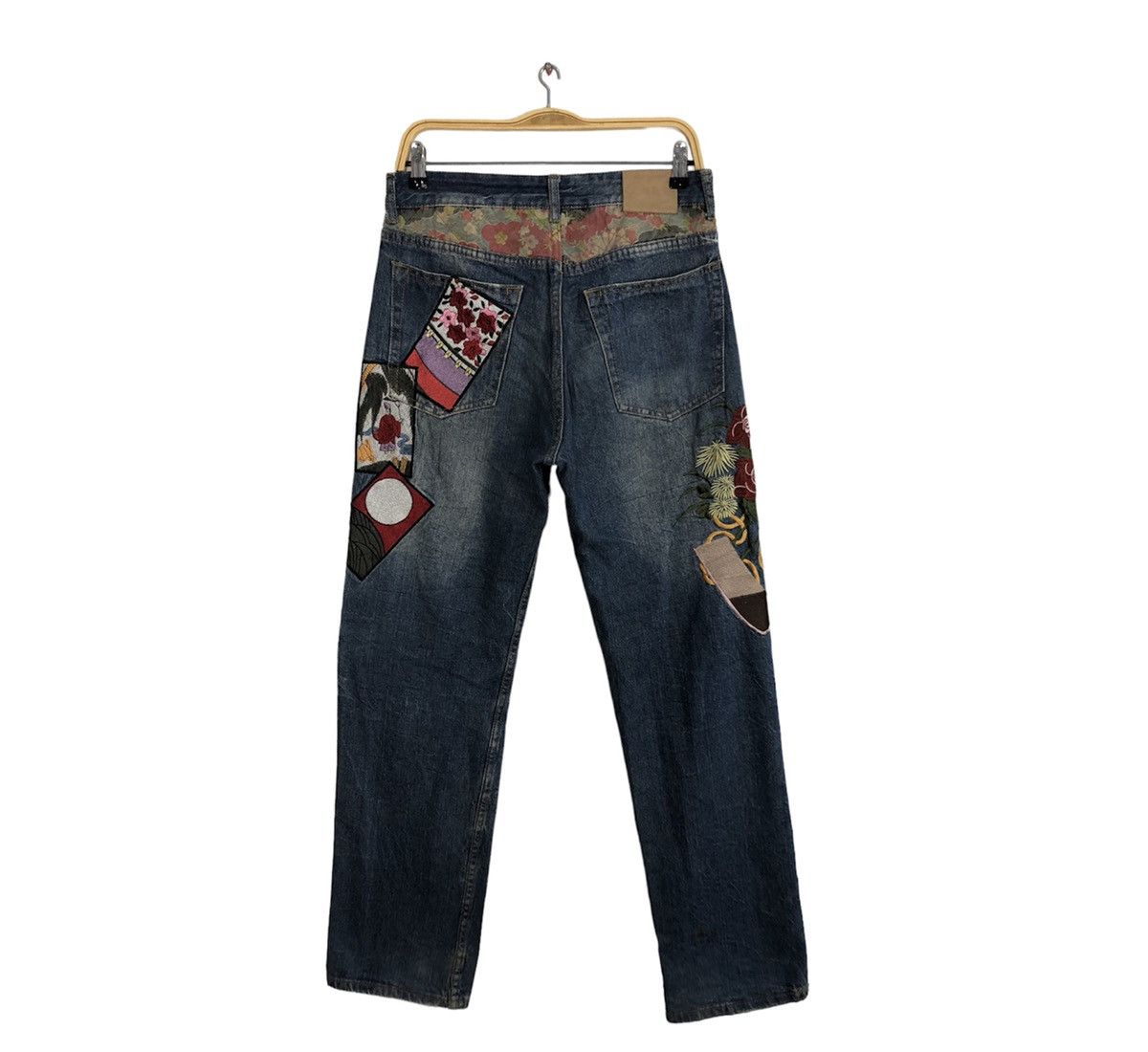 Denime Jean Patchwork Vagara Denim Rare Design Size US 30 / EU 46 - 1 Thumbnail