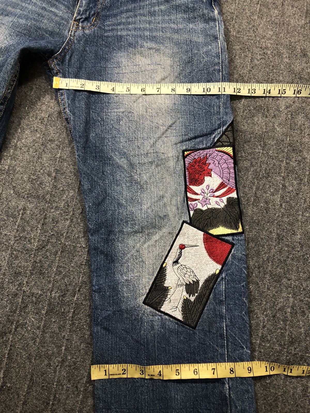 Denime Jean Patchwork Vagara Denim Rare Design Size US 30 / EU 46 - 6 Thumbnail