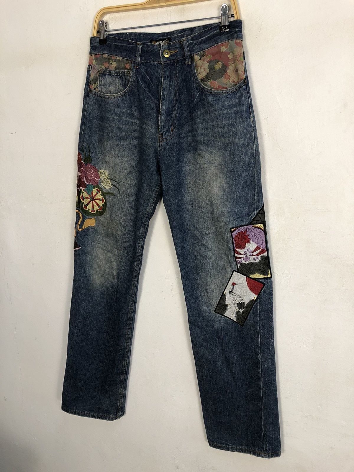 Denime Jean Patchwork Vagara Denim Rare Design Size US 30 / EU 46 - 19 Thumbnail