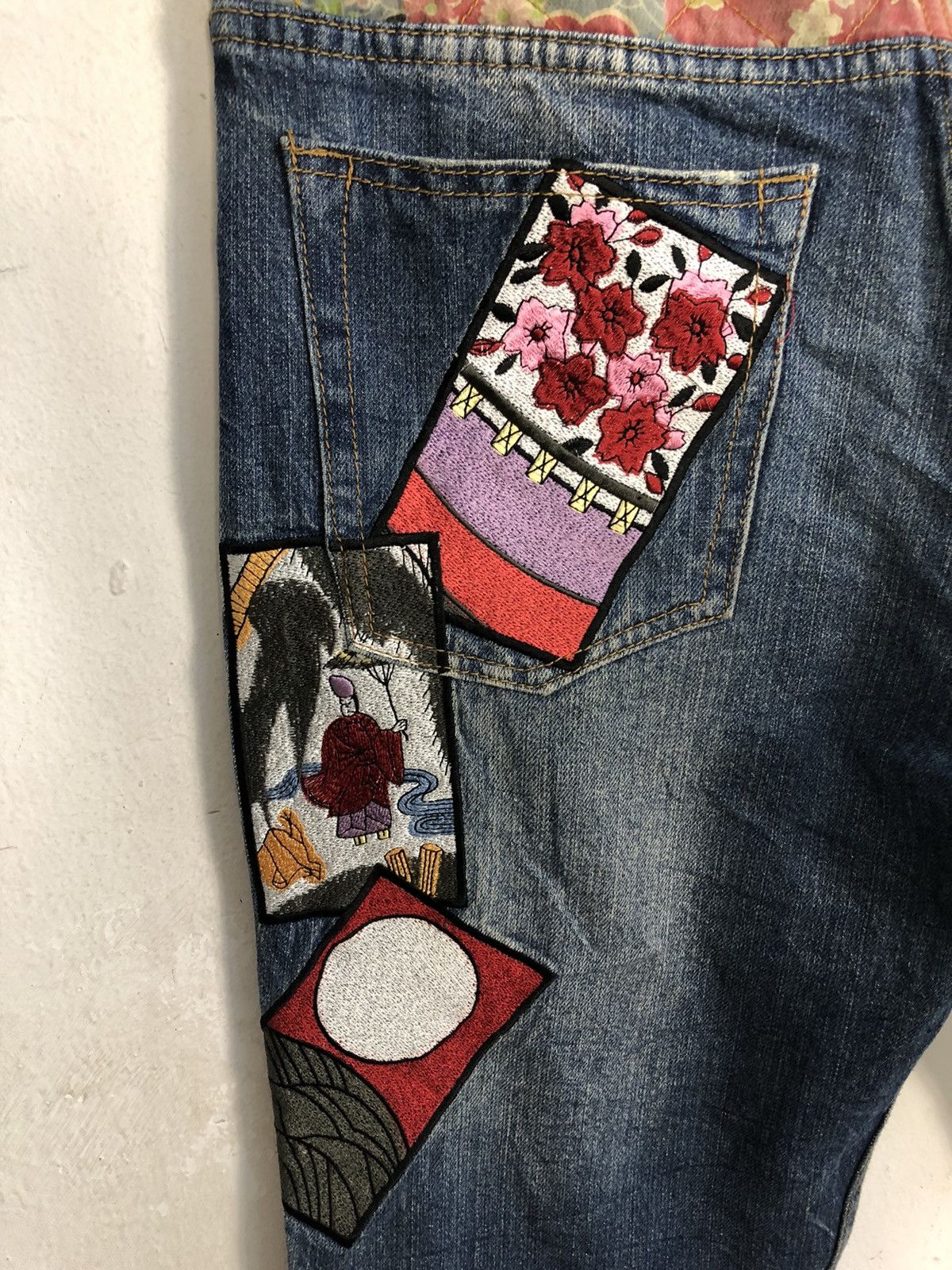 Denime Jean Patchwork Vagara Denim Rare Design Size US 30 / EU 46 - 11 Thumbnail