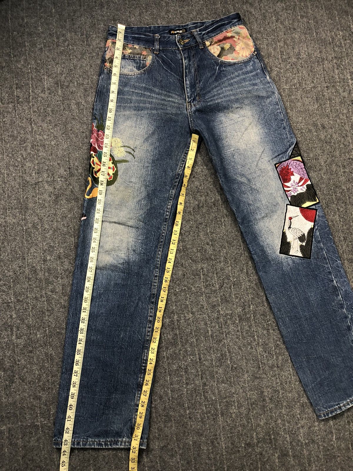 Denime Jean Patchwork Vagara Denim Rare Design Size US 30 / EU 46 - 7 Thumbnail