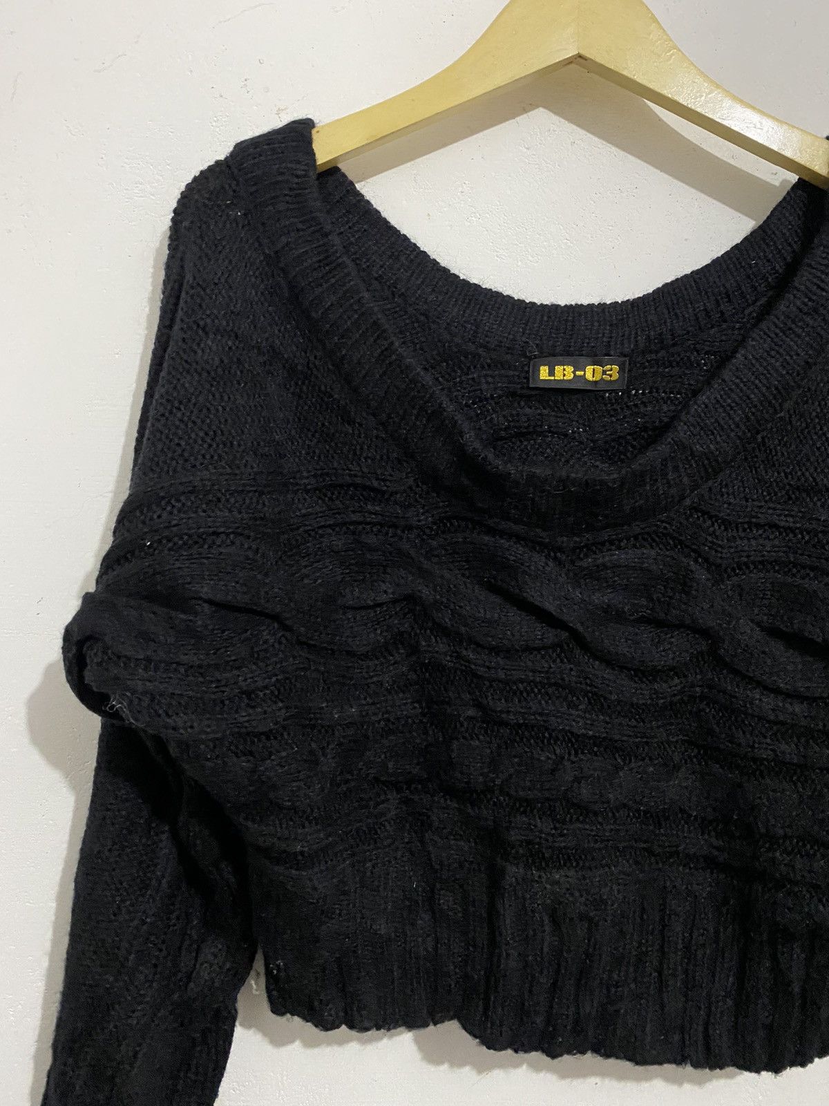 14th Addiction 🖤BLACFRIDAY🖤LB-03 Japanesebrand Knitwear Crop Isseymiyake Size US L / EU 52-54 / 3 - 2 Thumbnail