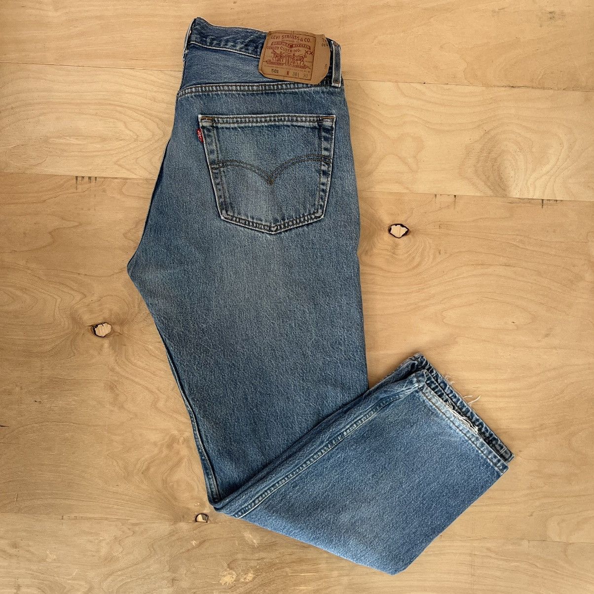 Vintage Levis 501 Jeans Blue 90s Denim Made in USA Western