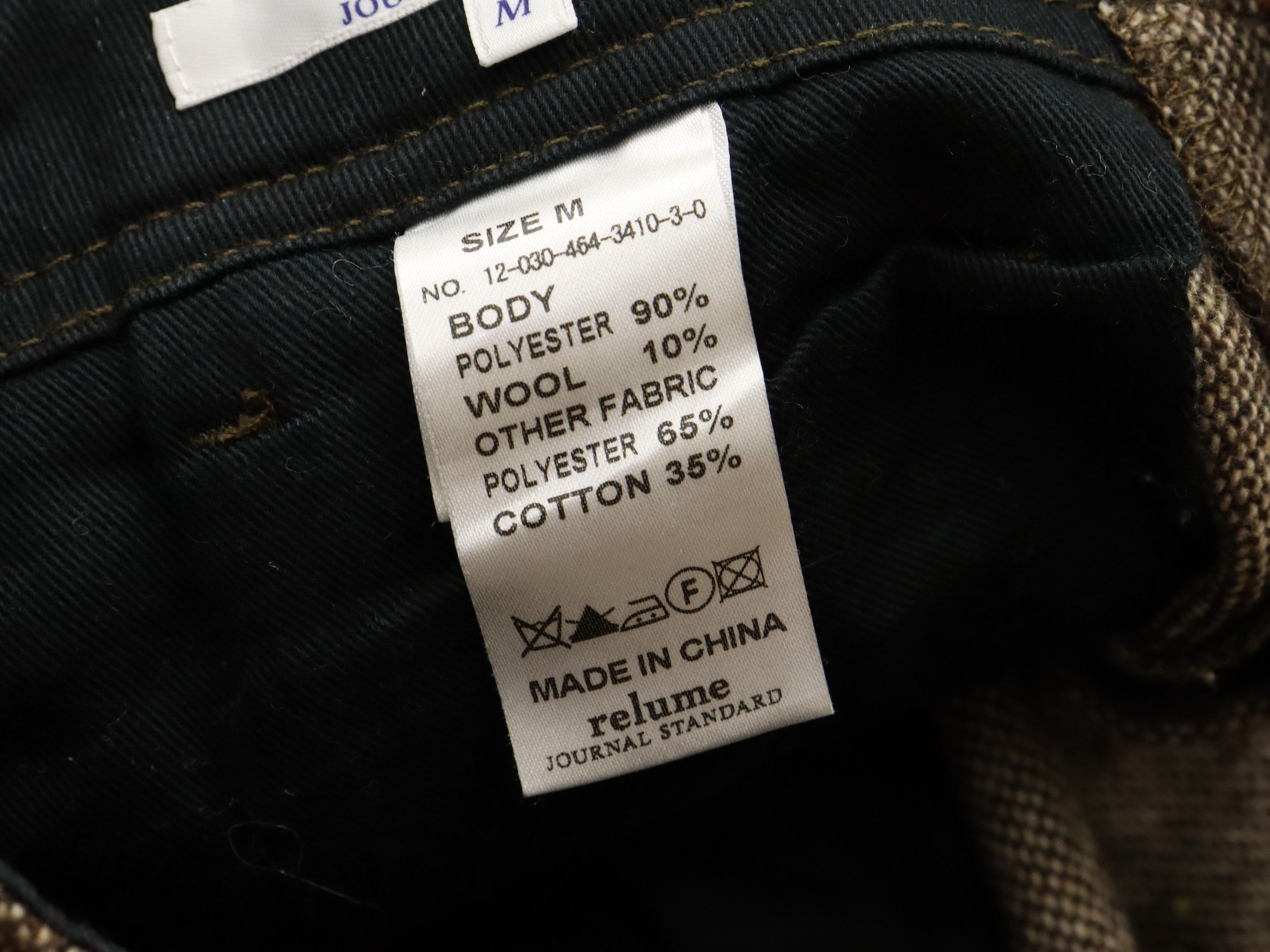 Japanese Brand × Journal Standard Relume by JS Wool Polyester Blend Casual Straight Pant Size US 29 - 12 Thumbnail