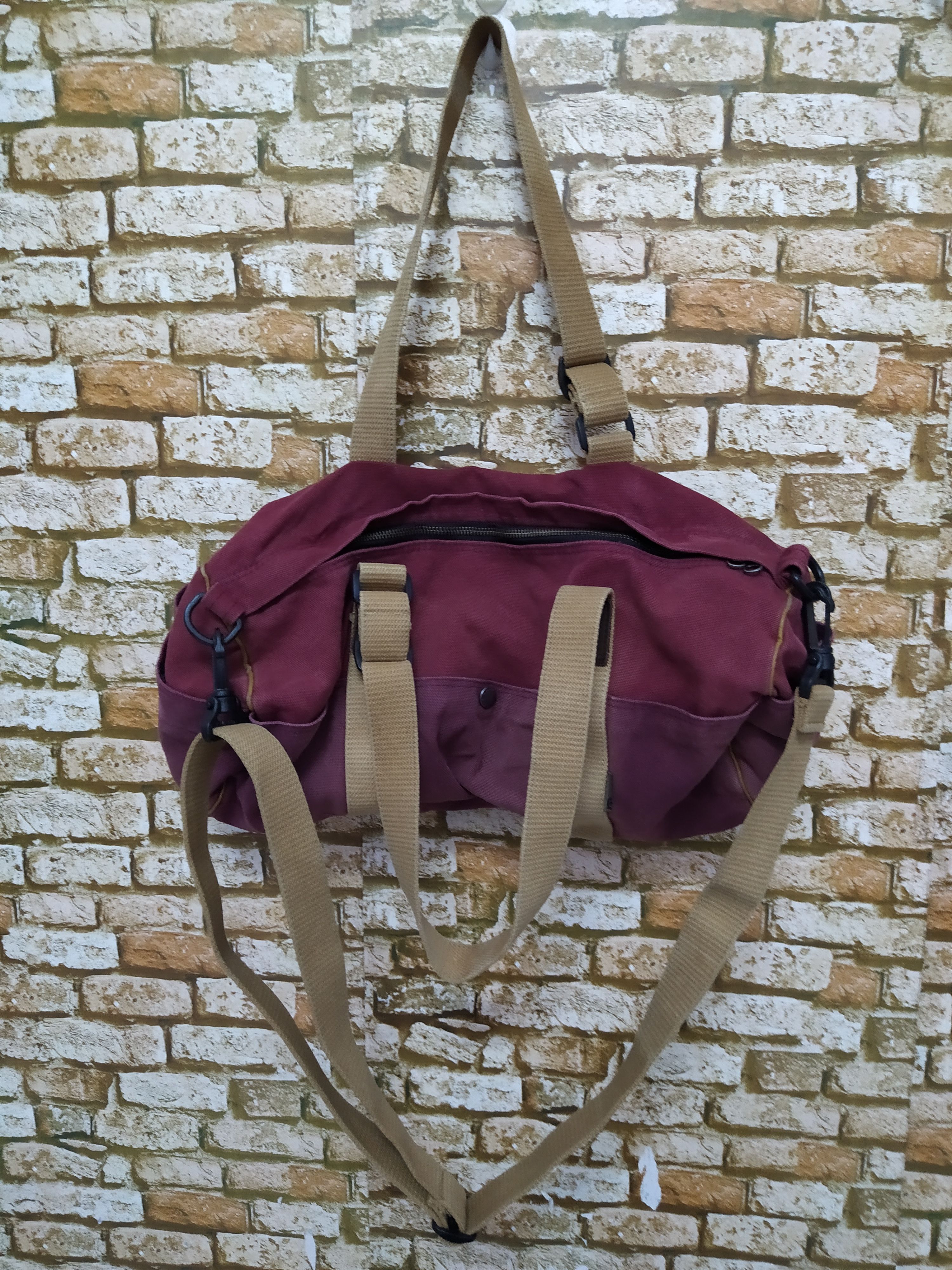 Japanese Brand SCANNER JAPAN DUFFLE DUCK CANVAS BAG (C76) Size ONE SIZE - 6 Thumbnail
