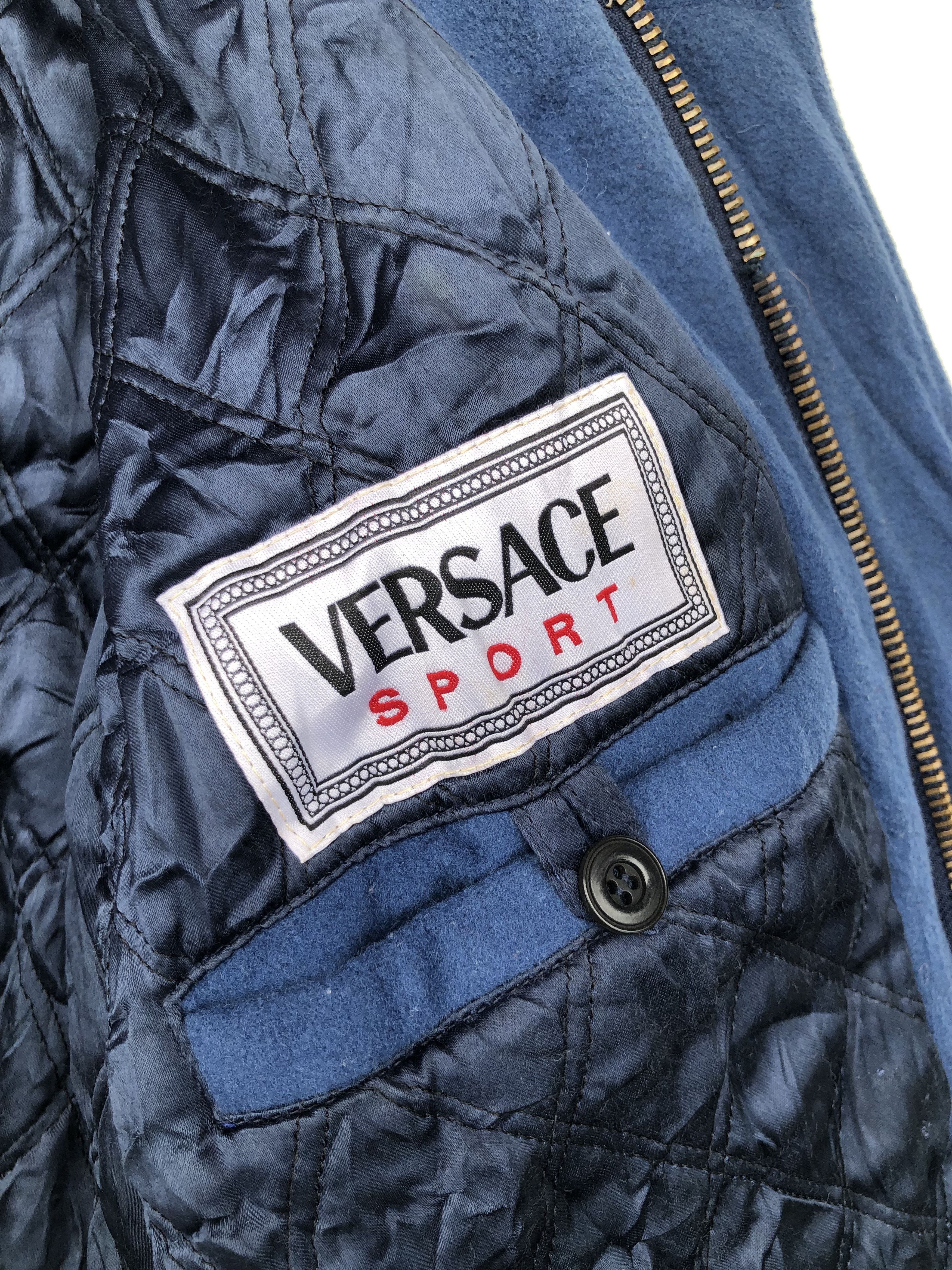 Versace RARE🔥VINTAGE VERSACE SPORT ITALY WOOL CASHMERE JACKET Size US XL / EU 56 / 4 - 12 Thumbnail