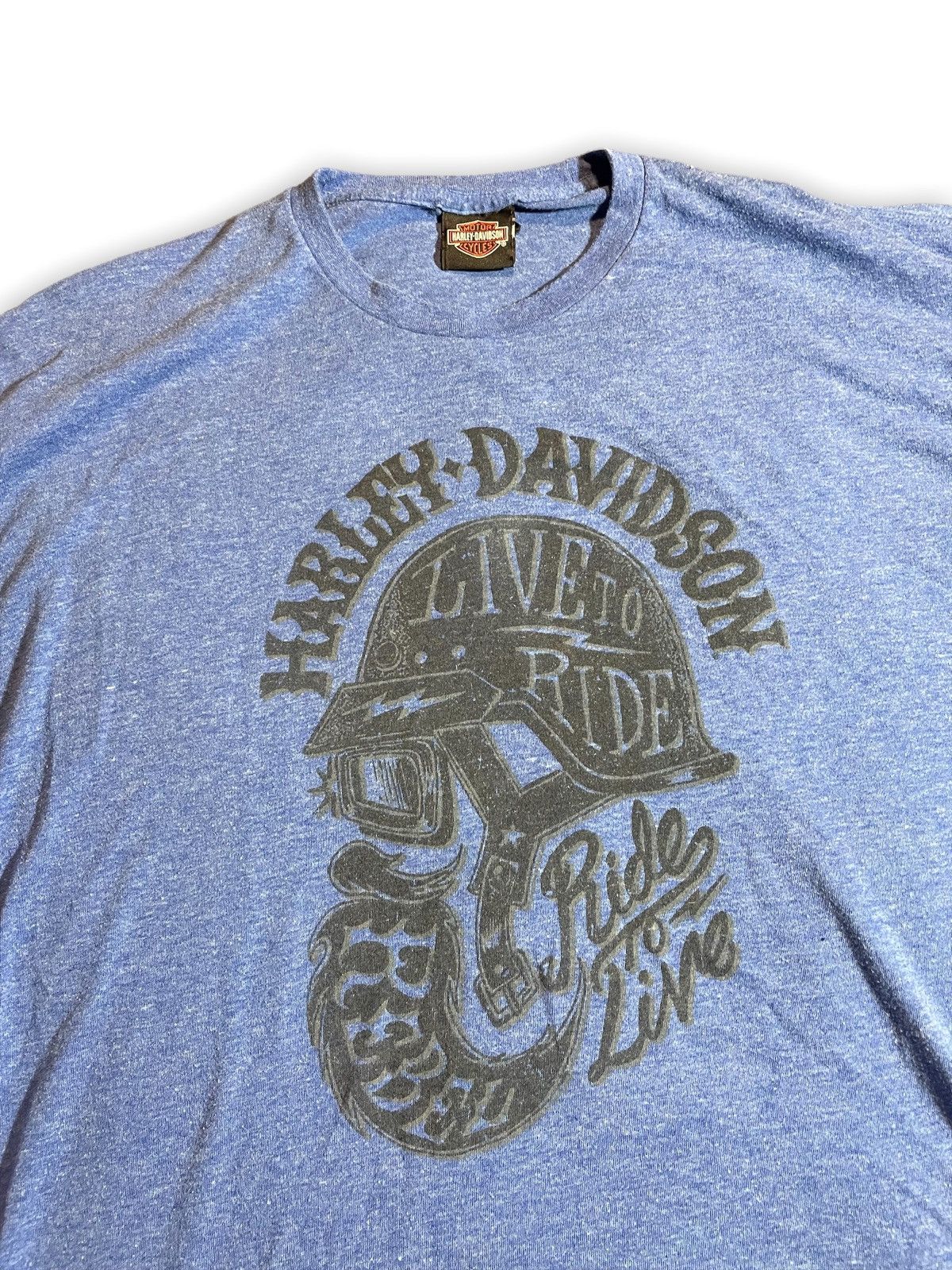 Harley Davidson Harley Davidson Orlando (Ride to Live) 00s motorcycle Tee Size US XXL / EU 58 / 5 - 3 Thumbnail