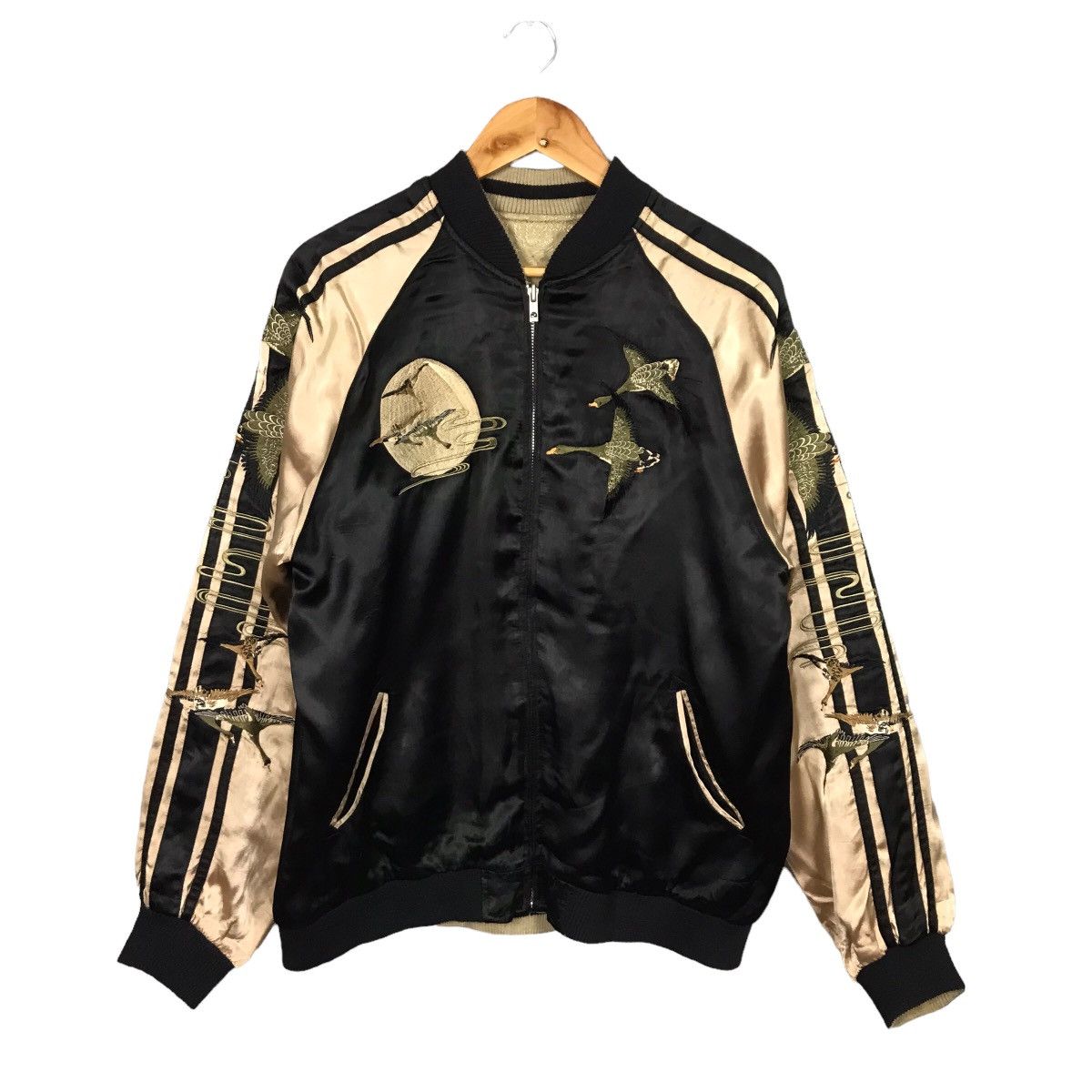 Japanese Brand REVERSIBLE SUKAJAN EMBROIDERY JAPANESE JACKET Size US L / EU 52-54 / 3 - 1 Thumbnail
