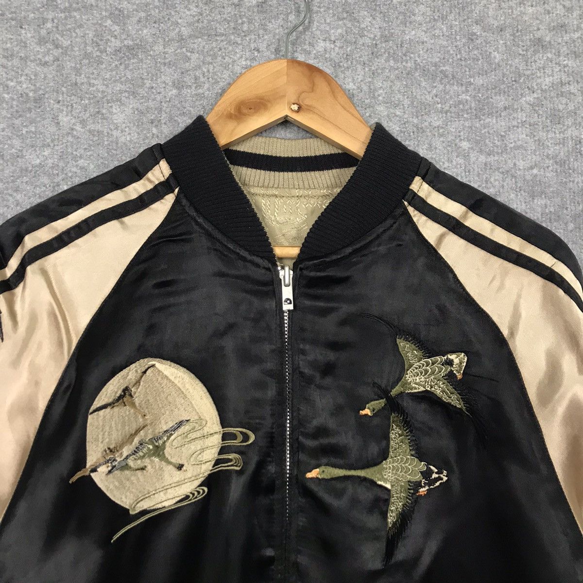 Japanese Brand REVERSIBLE SUKAJAN EMBROIDERY JAPANESE JACKET Size US L / EU 52-54 / 3 - 2 Thumbnail