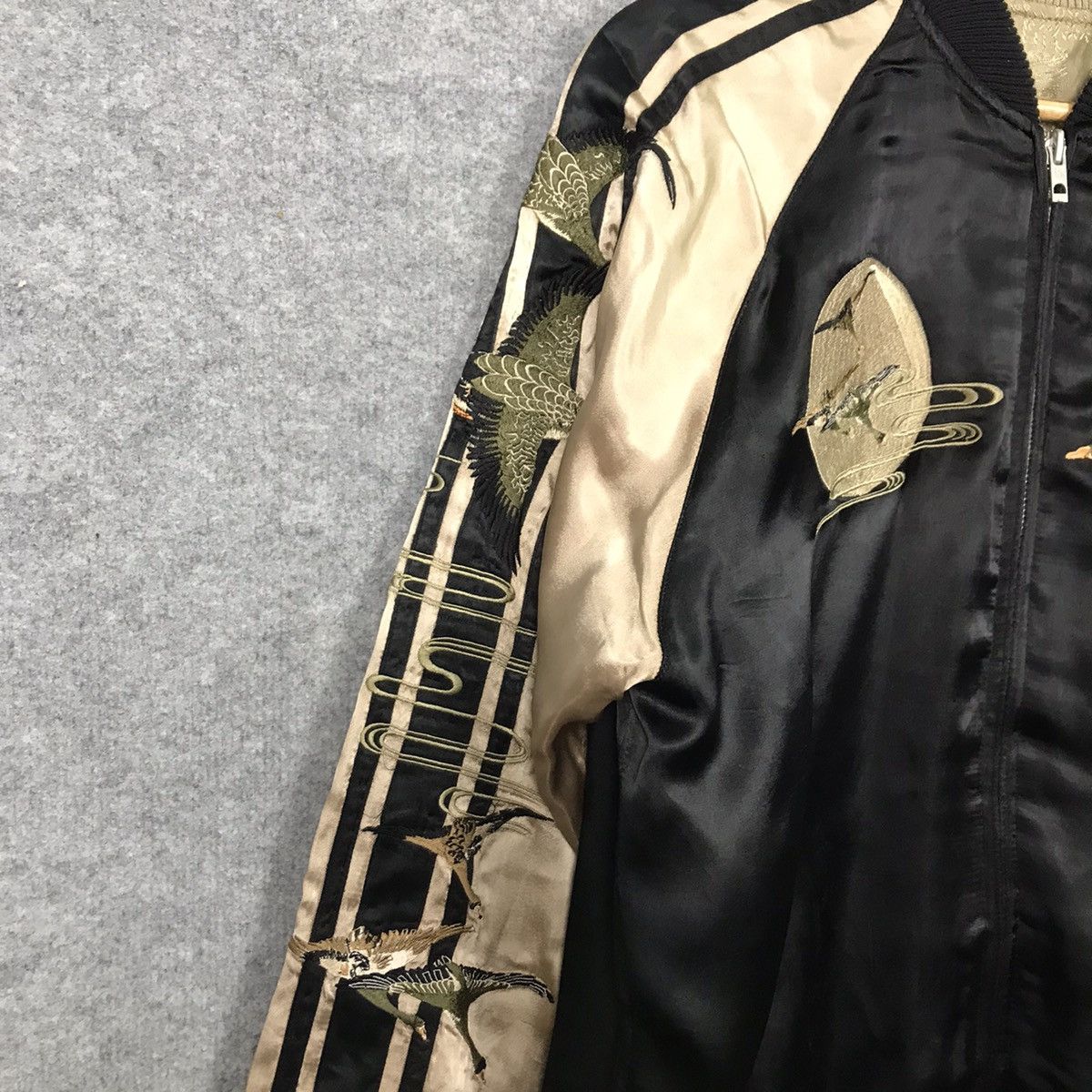 Japanese Brand REVERSIBLE SUKAJAN EMBROIDERY JAPANESE JACKET Size US L / EU 52-54 / 3 - 4 Thumbnail