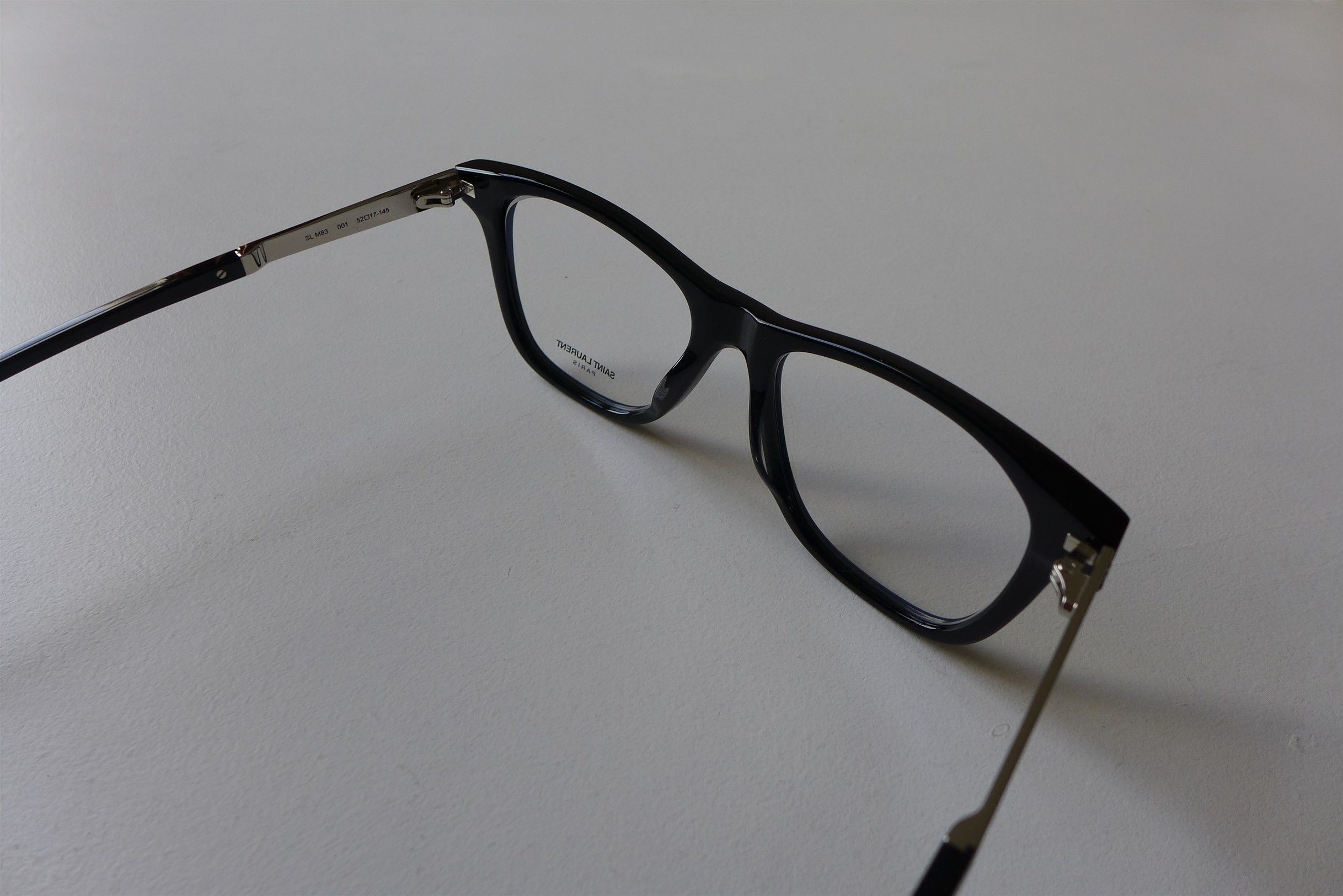 Saint Laurent Paris Saint Laurent SL M83 Optical Glasses - Black Acetate Size ONE SIZE - 11 Thumbnail