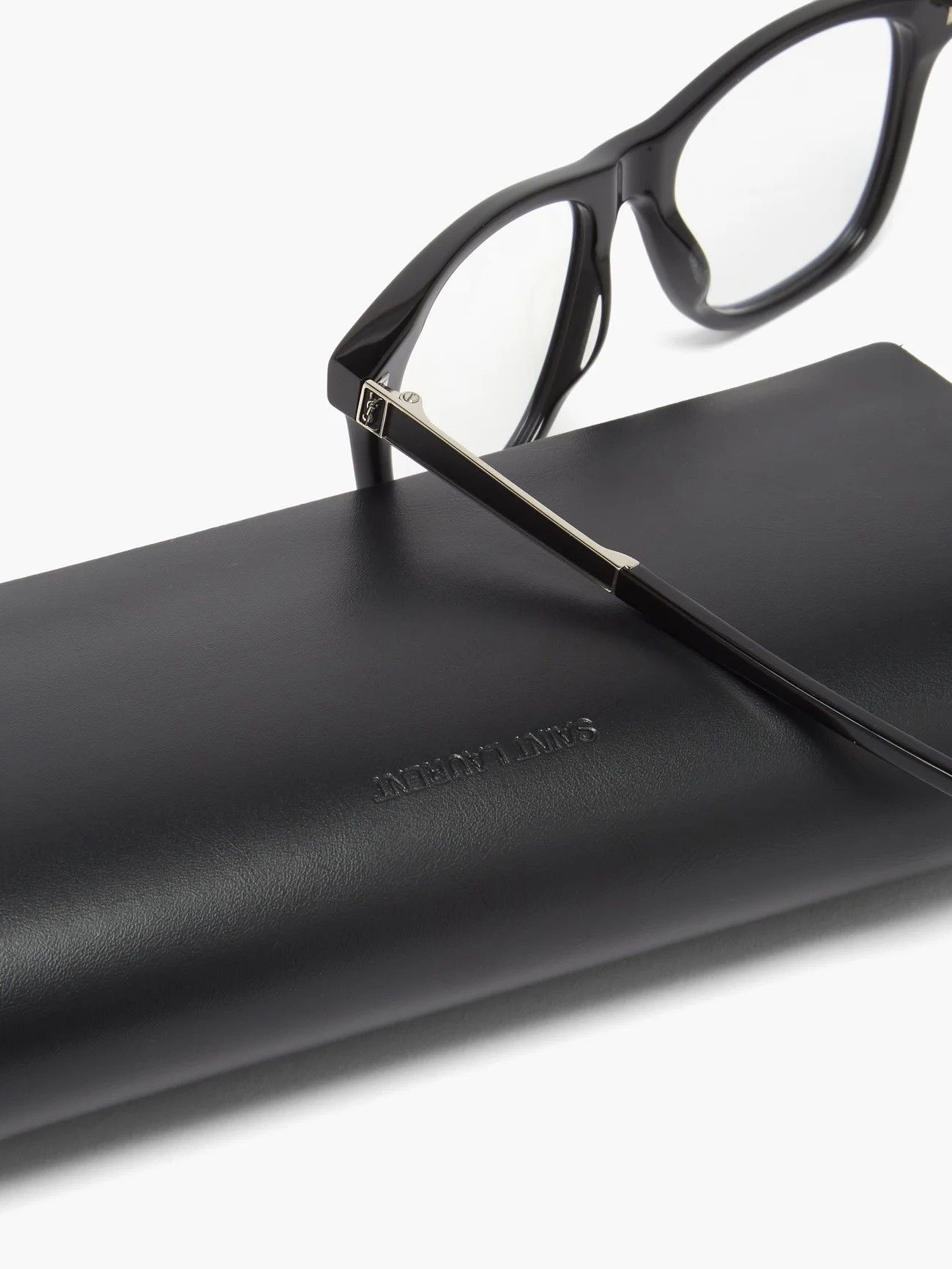 Saint Laurent Paris Saint Laurent SL M83 Optical Glasses - Black Acetate Size ONE SIZE - 6 Thumbnail