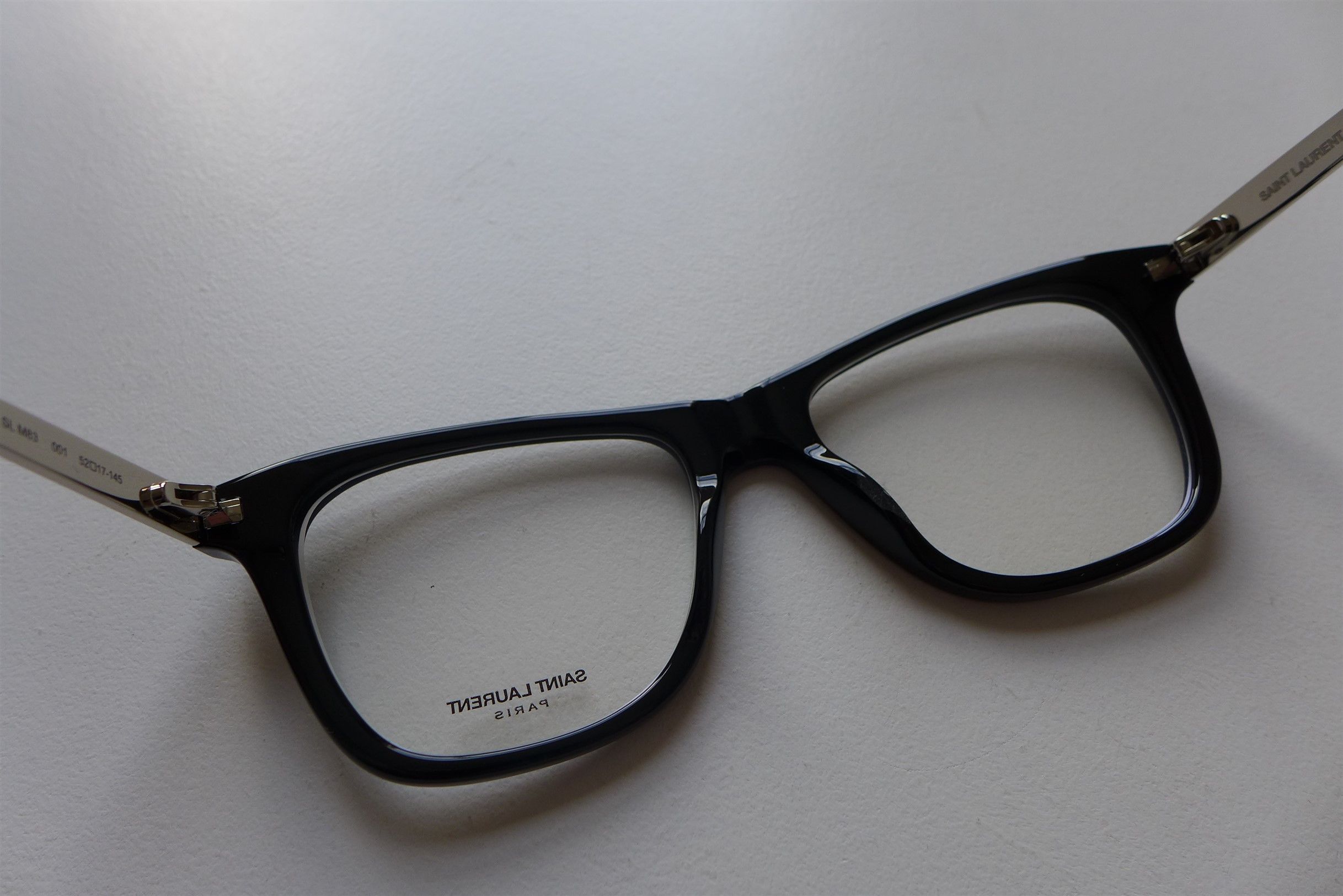 Saint Laurent Paris Saint Laurent SL M83 Optical Glasses - Black Acetate Size ONE SIZE - 13 Thumbnail