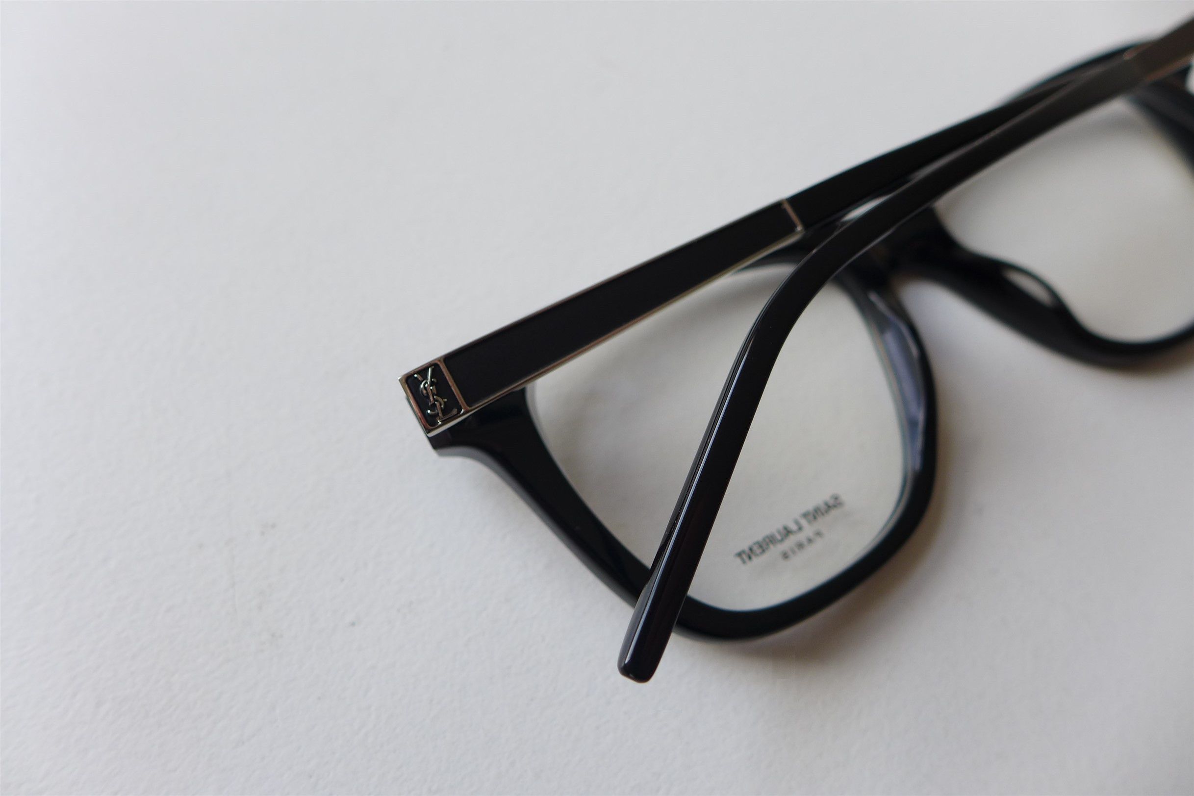 Saint Laurent Paris Saint Laurent SL M83 Optical Glasses - Black Acetate Size ONE SIZE - 15 Thumbnail