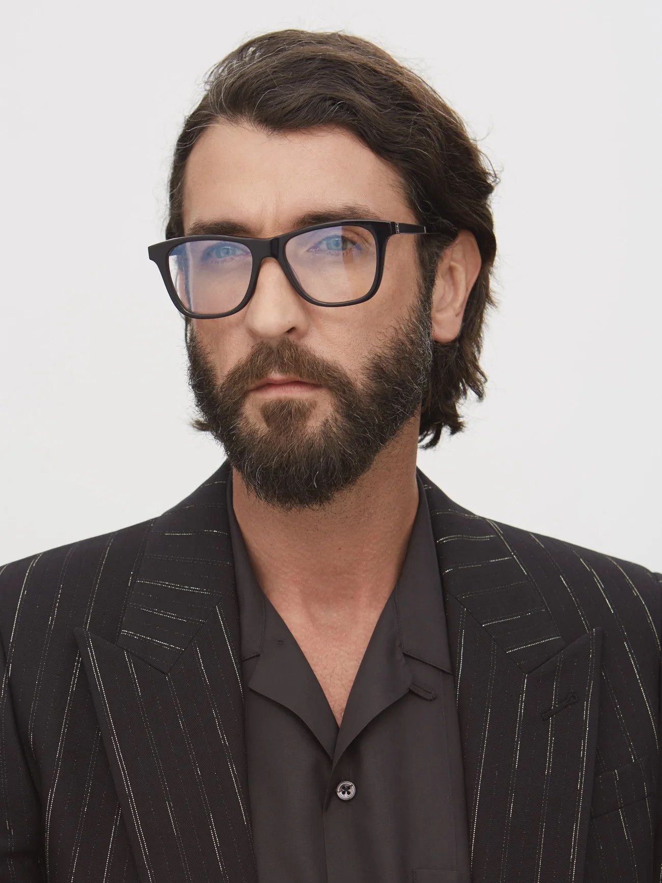 Saint Laurent Paris Saint Laurent SL M83 Optical Glasses - Black Acetate Size ONE SIZE - 1 Thumbnail