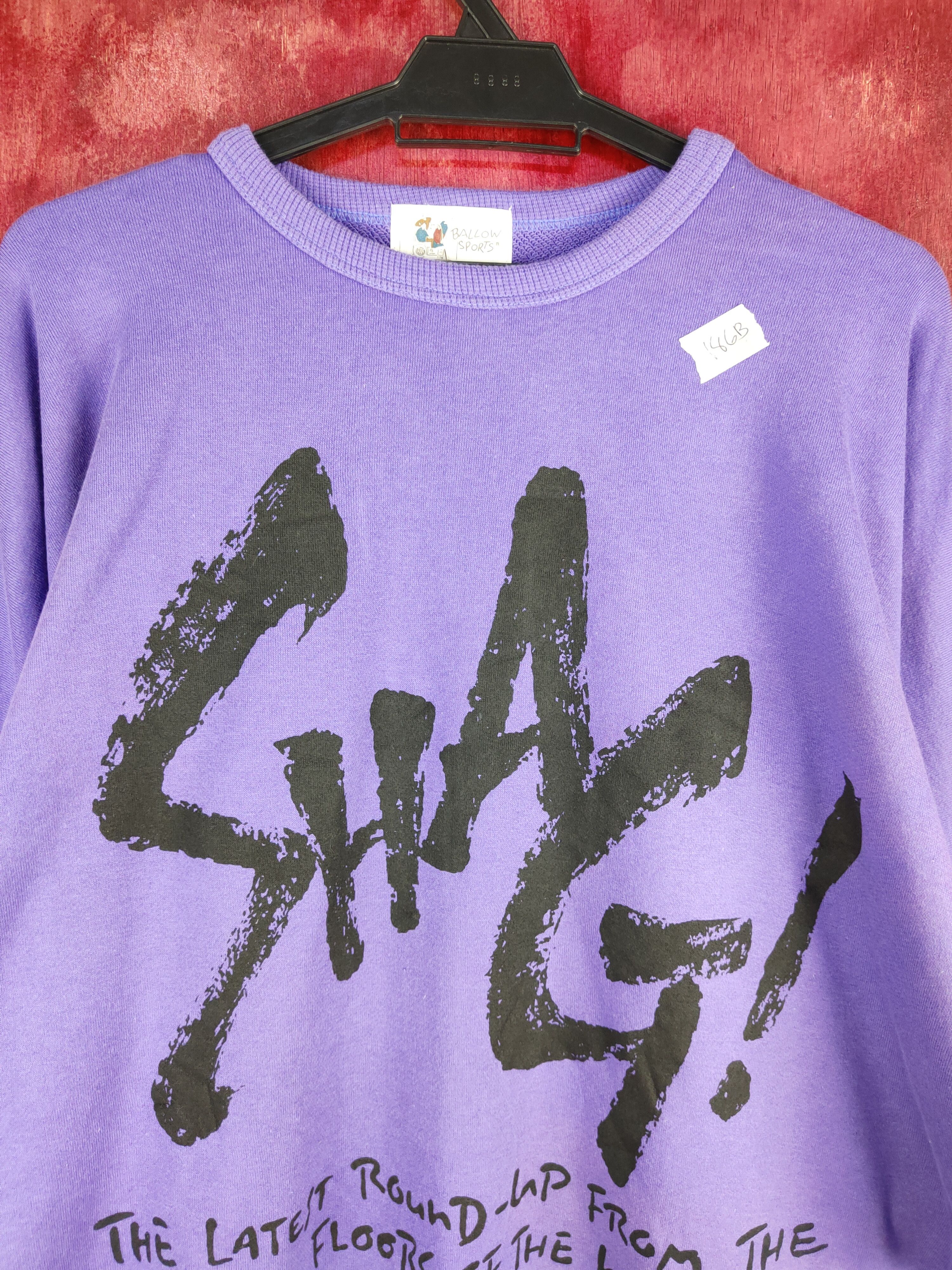 Japanese Brand × Vintage Ballow Sports Purple Sweatshirt vintage #186B Size L / US 10 / IT 46 - 2 Thumbnail