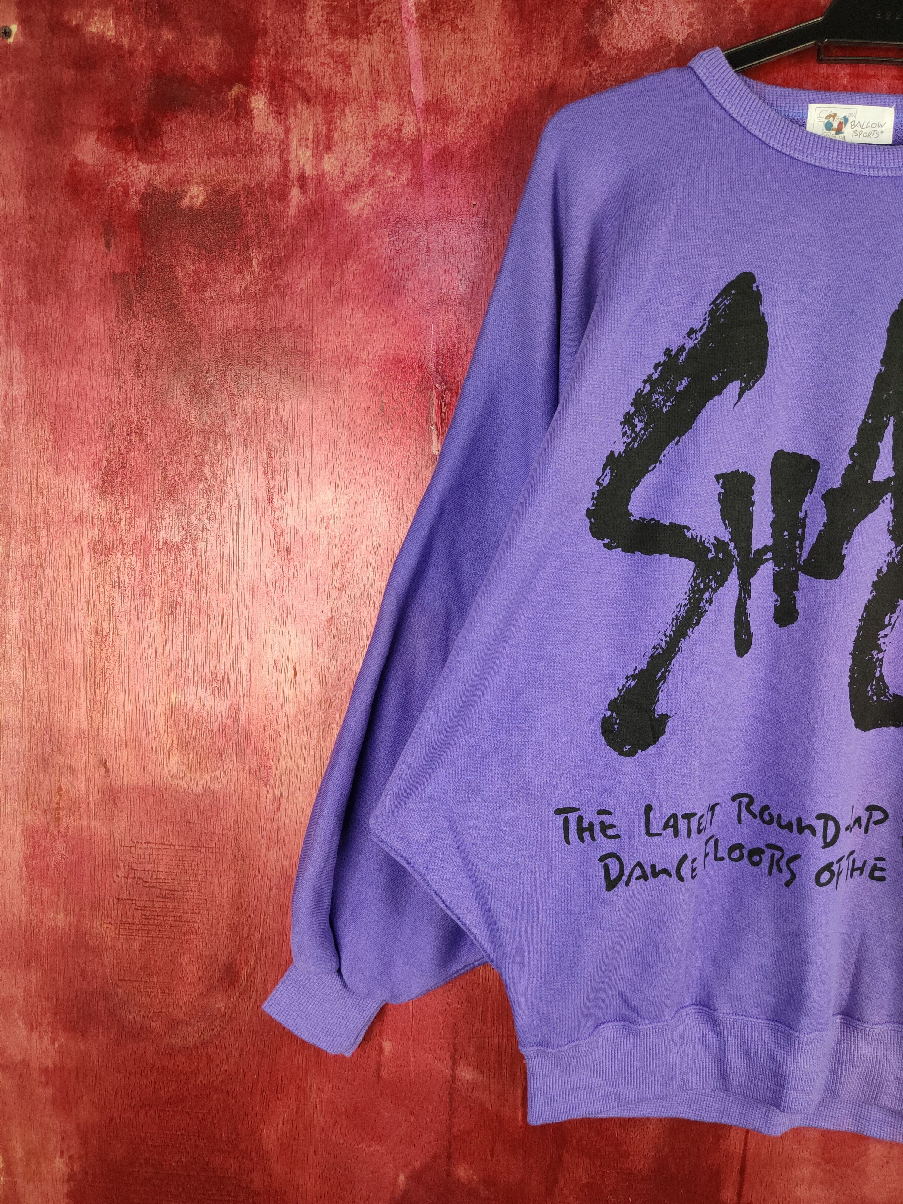 Japanese Brand × Vintage Ballow Sports Purple Sweatshirt vintage #186B Size L / US 10 / IT 46 - 4 Thumbnail
