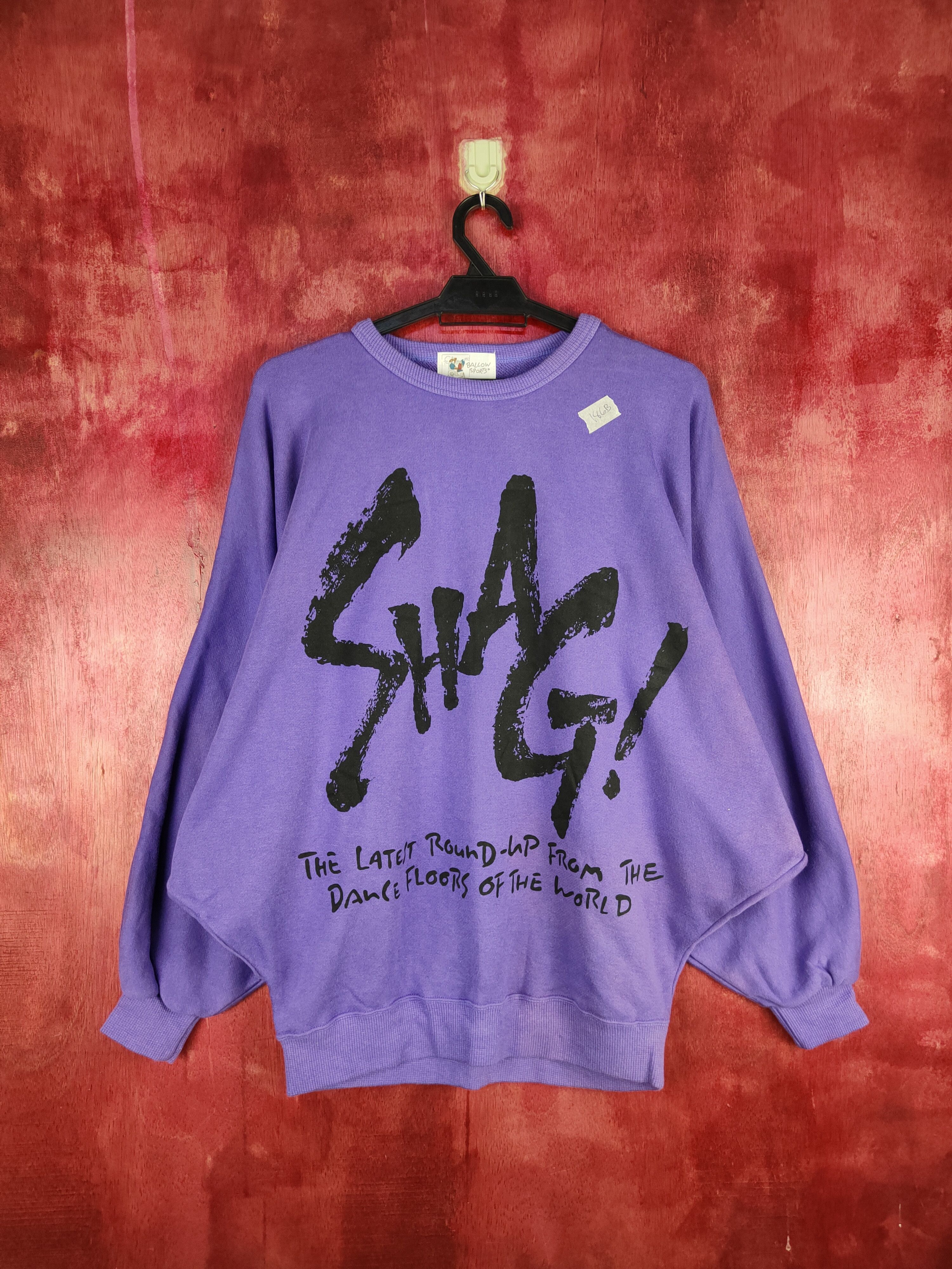 Japanese Brand × Vintage Ballow Sports Purple Sweatshirt vintage #186B Size L / US 10 / IT 46 - 1 Thumbnail