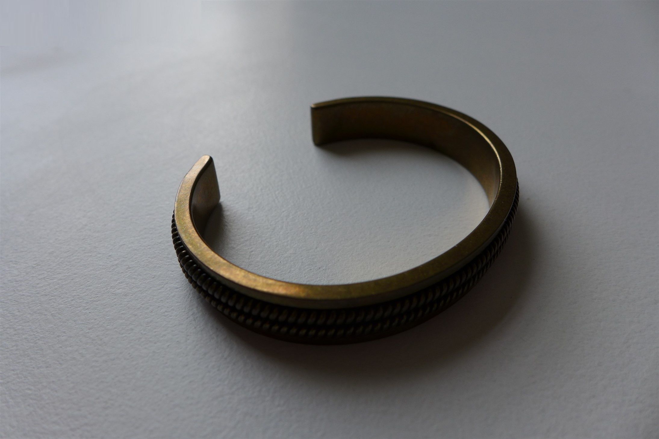 Saint Laurent Paris *Size Medium* Saint Laurent Cuff Bracelet - Gold Tone Brass Size ONE SIZE - 1 Thumbnail