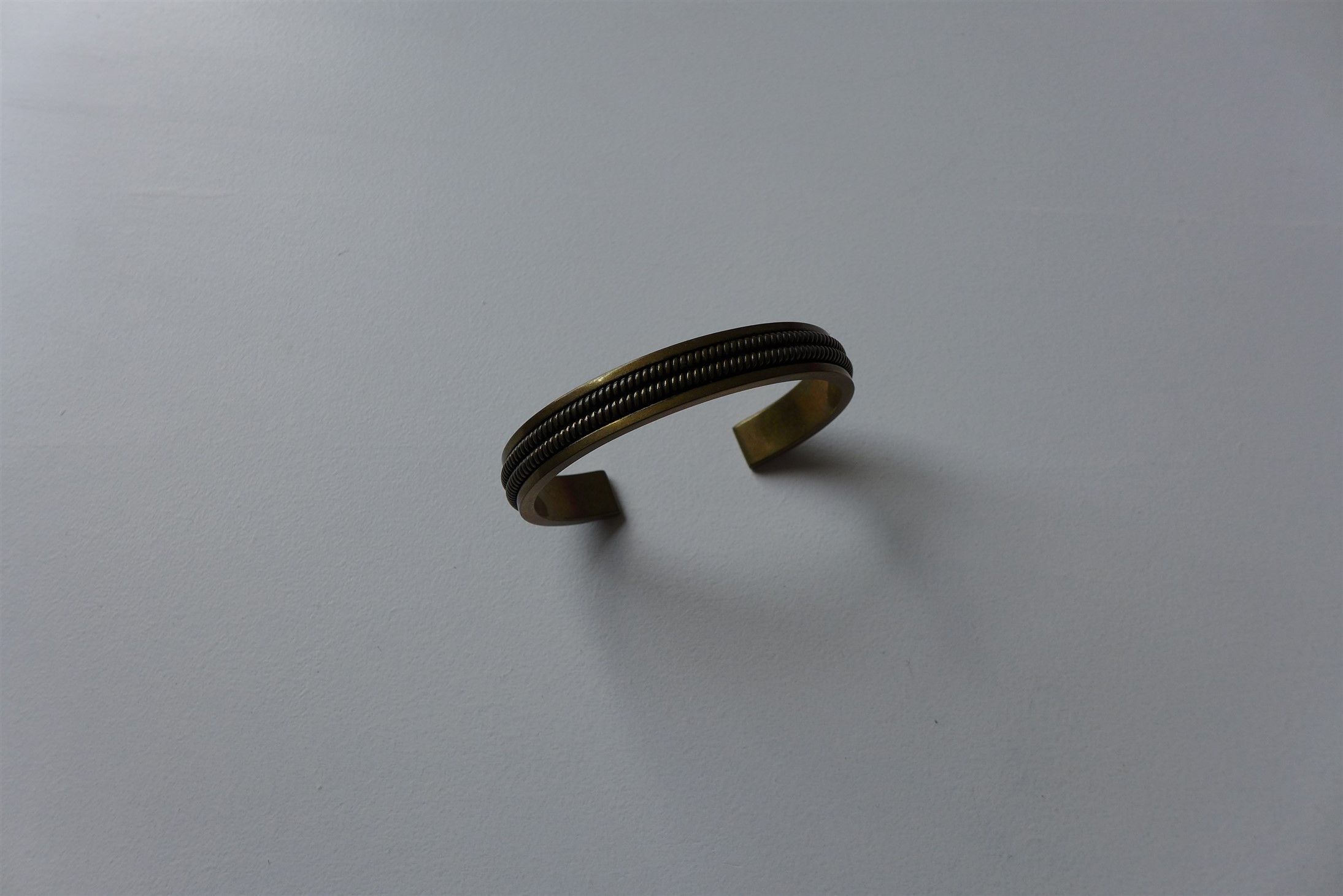 Saint Laurent Paris *Size Medium* Saint Laurent Cuff Bracelet - Gold Tone Brass Size ONE SIZE - 4 Thumbnail
