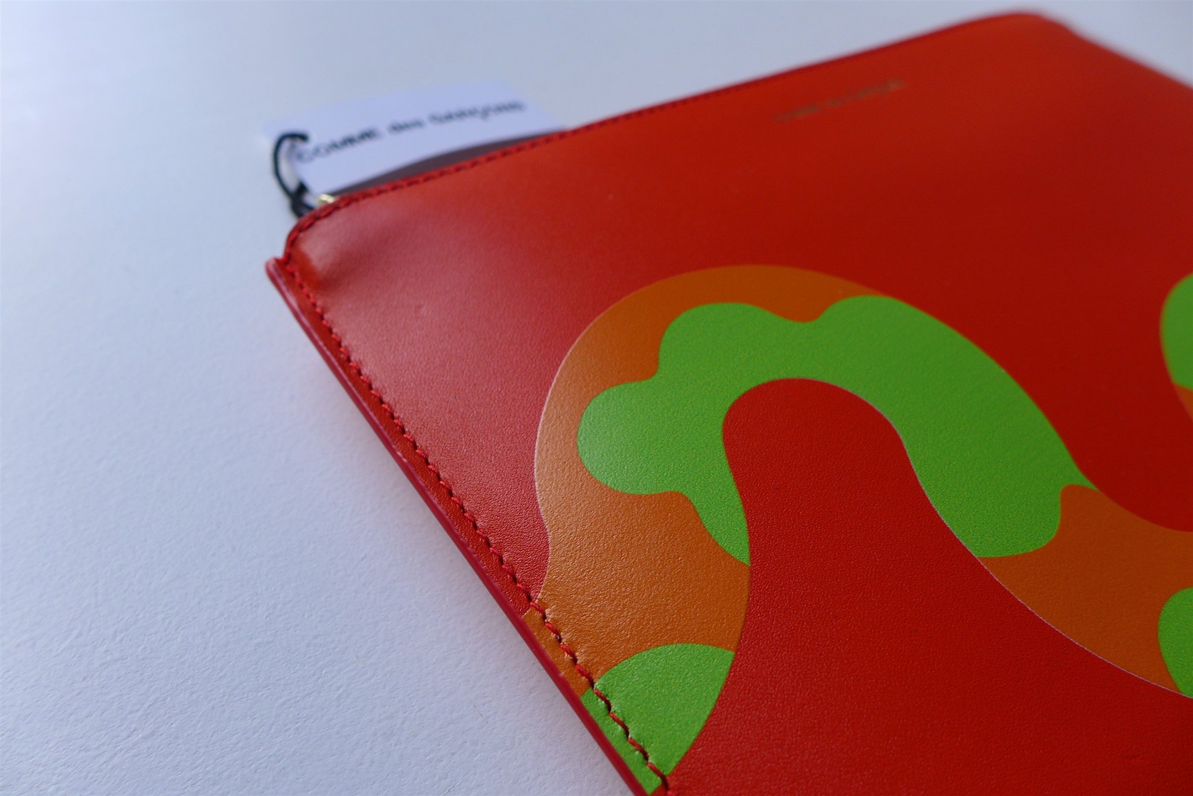 Comme des Garcons Comme des Garcons Ruby Eyes Zip Pouch - Orange Leather Size ONE SIZE - 7 Thumbnail