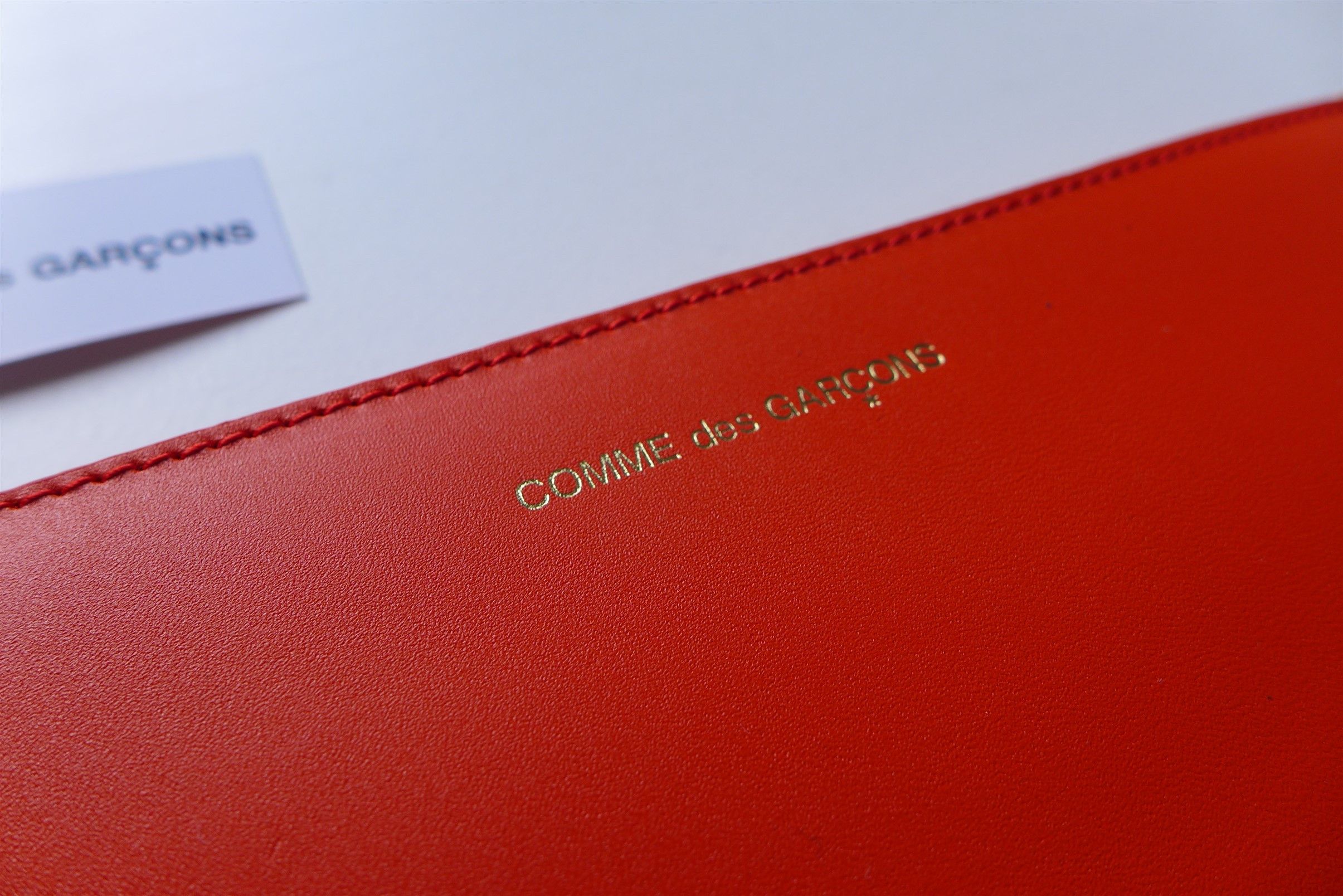 Comme des Garcons Comme des Garcons Ruby Eyes Zip Pouch - Orange Leather Size ONE SIZE - 8 Thumbnail